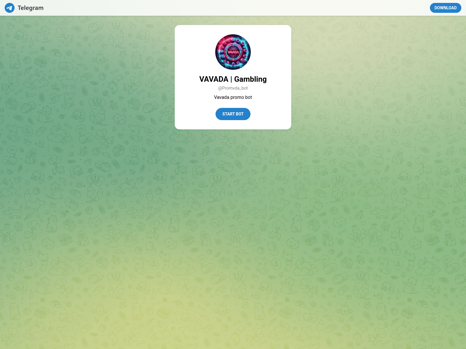 Screenshot of promvda.alertsbotsg.online