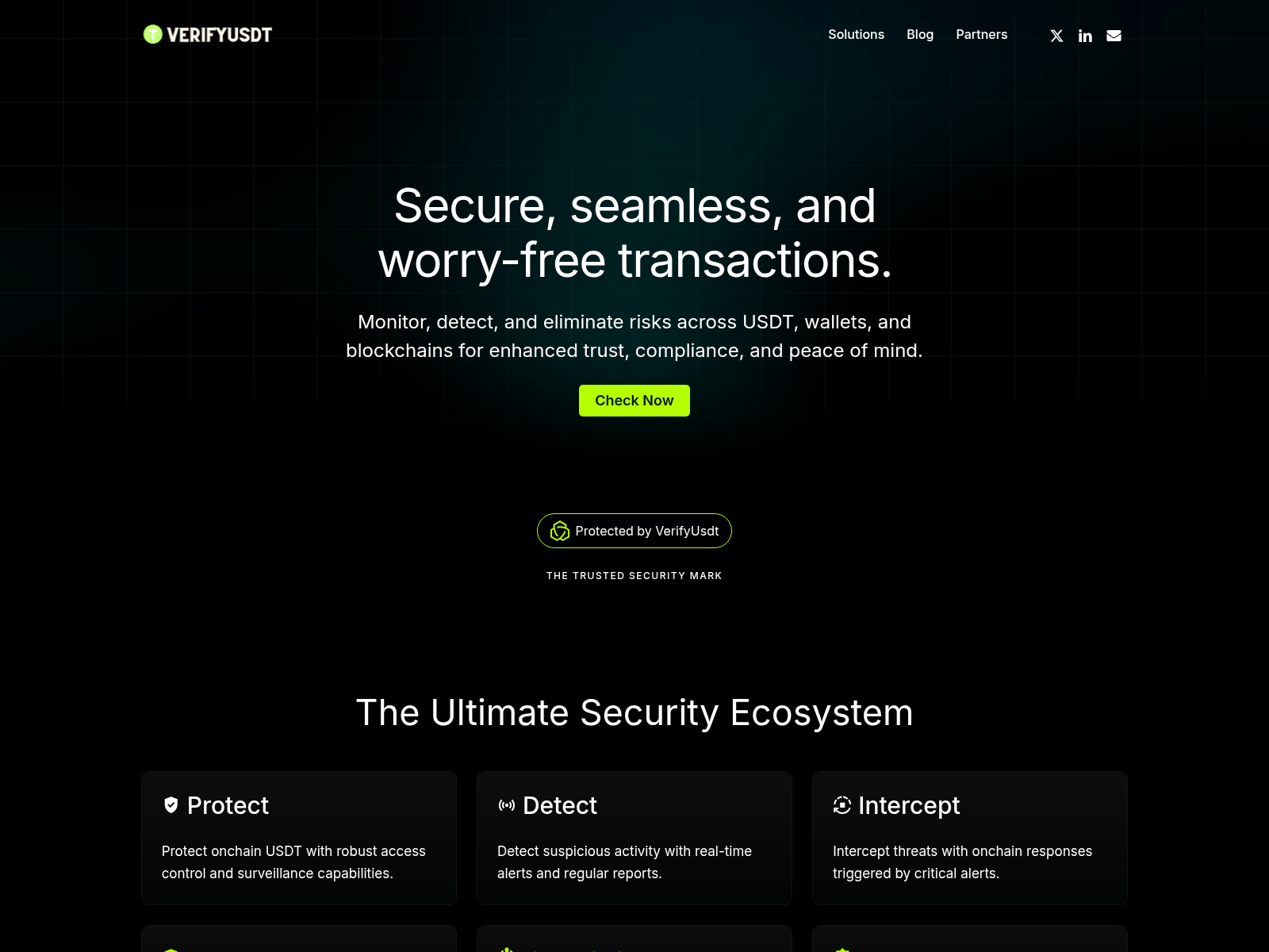 Screenshot von verifyusdt.site