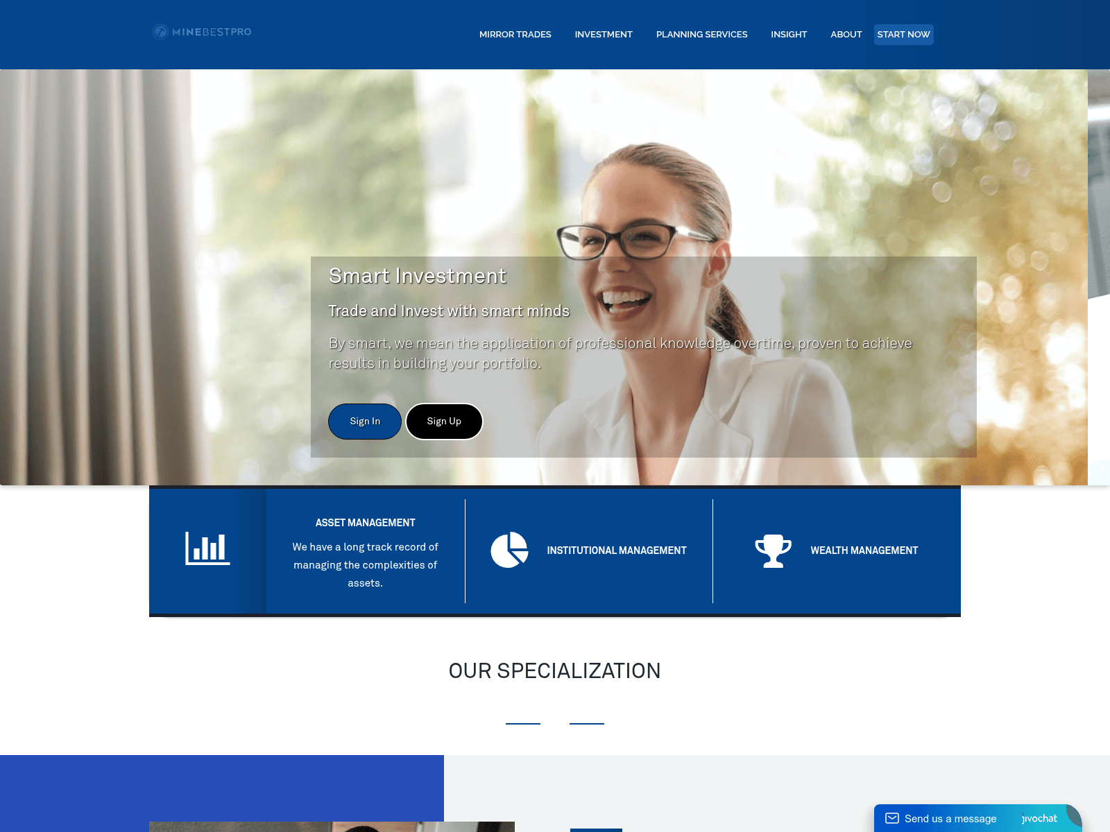 Screenshot von minebestpro.com