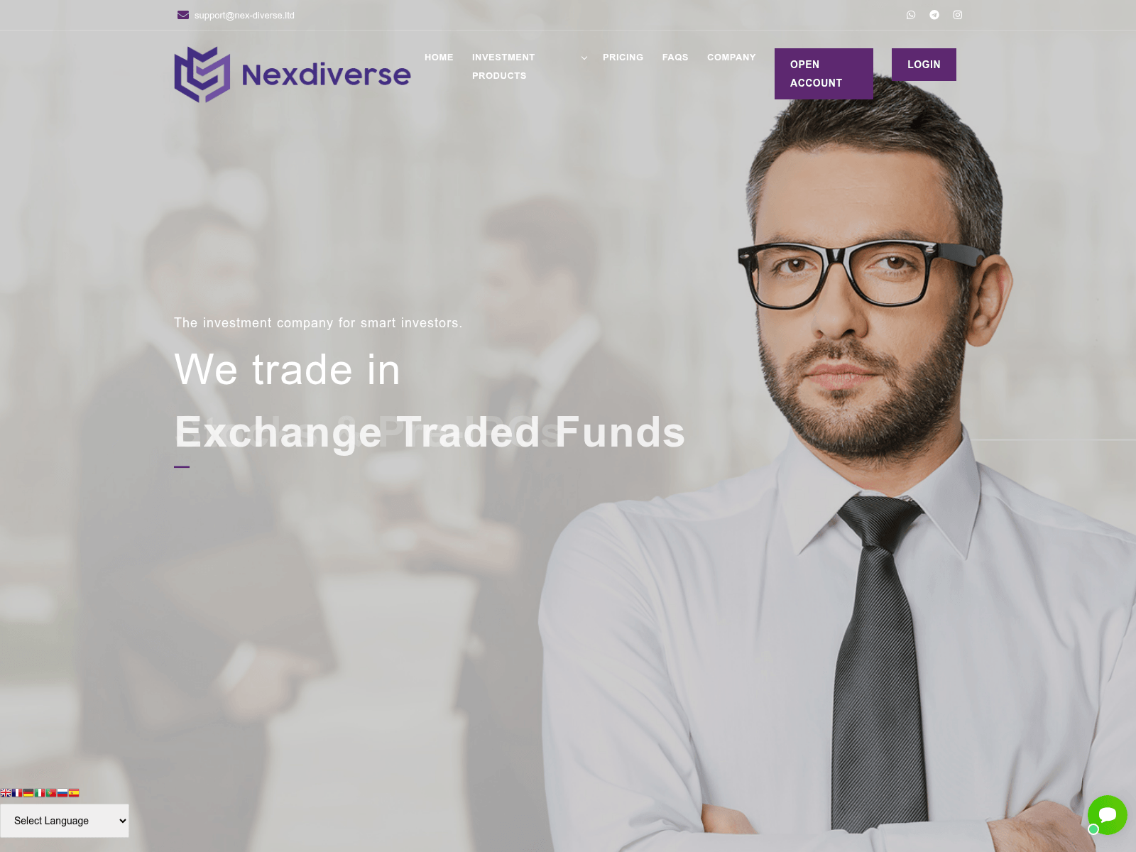 Screenshot of nex-diverse.ltd