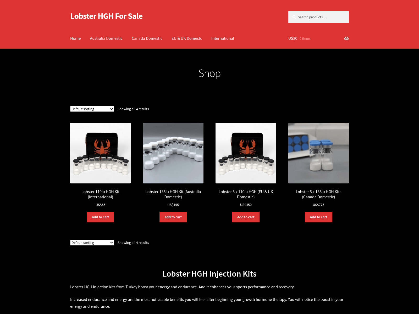 Screenshot of lobsterhgh.com