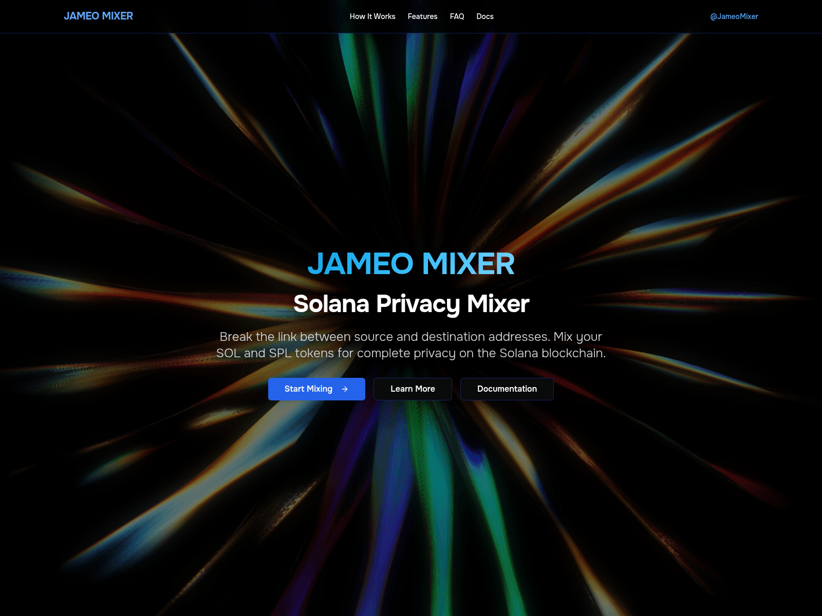 Screenshot of jameomixer.space