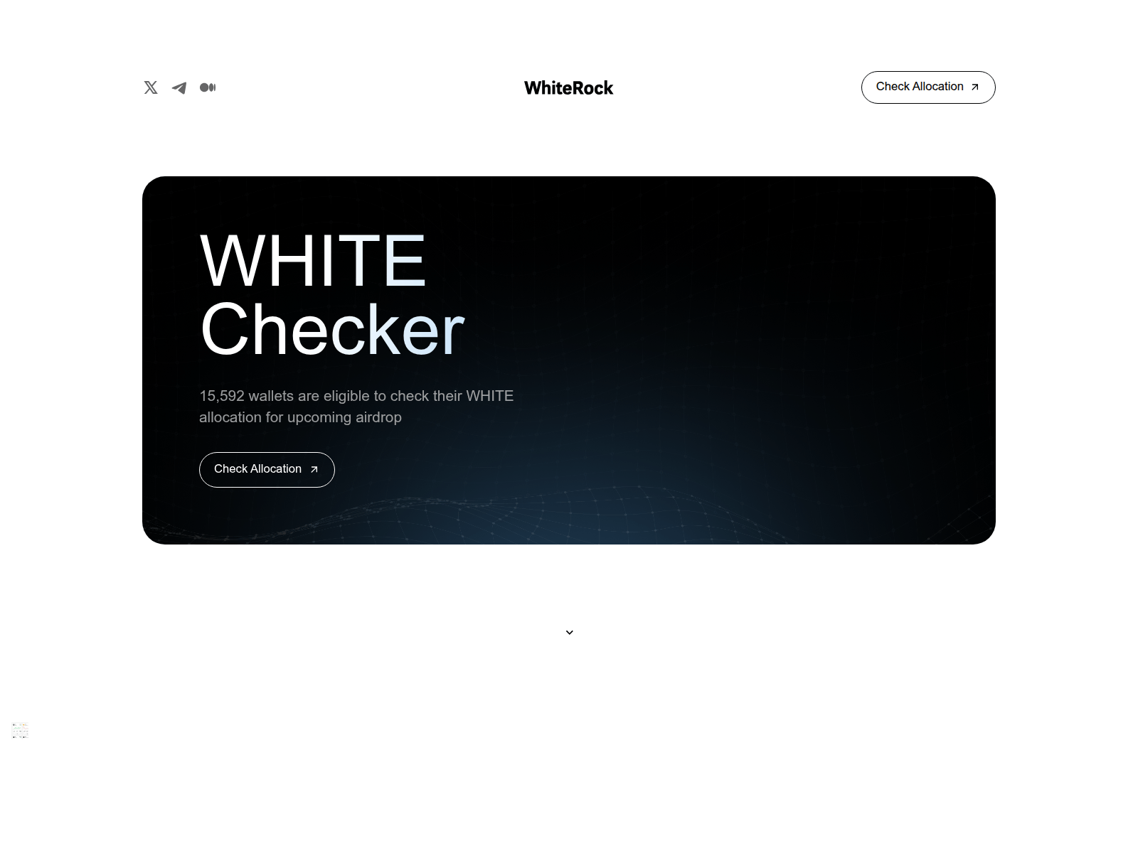 Screenshot of checker-whiterock.com