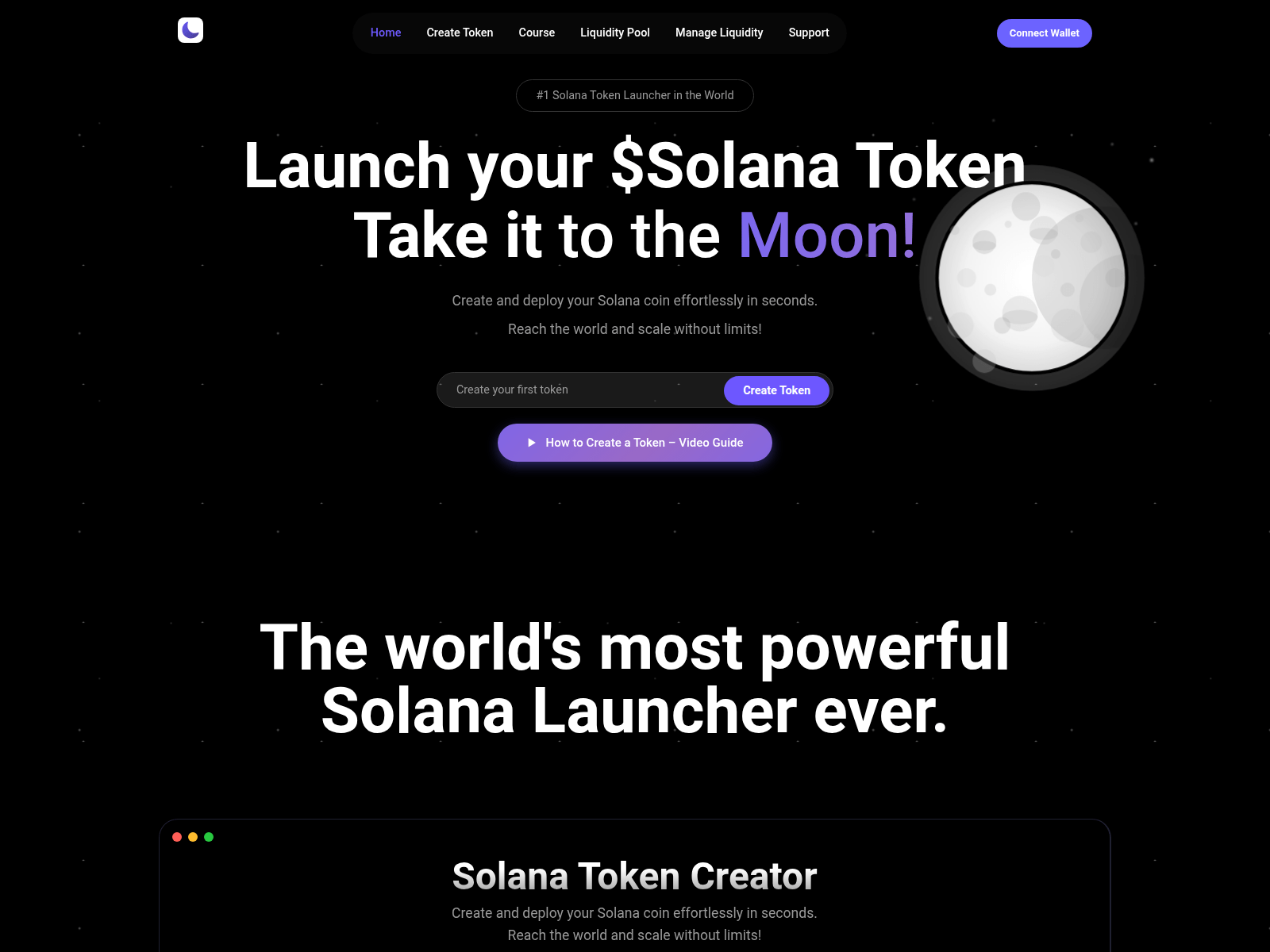 Screenshot of luna-launch.fun