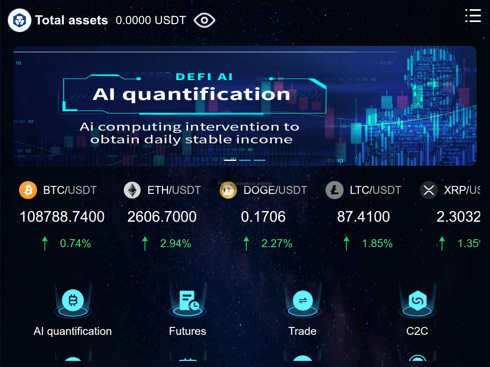 Screenshot of web3-defi.ai