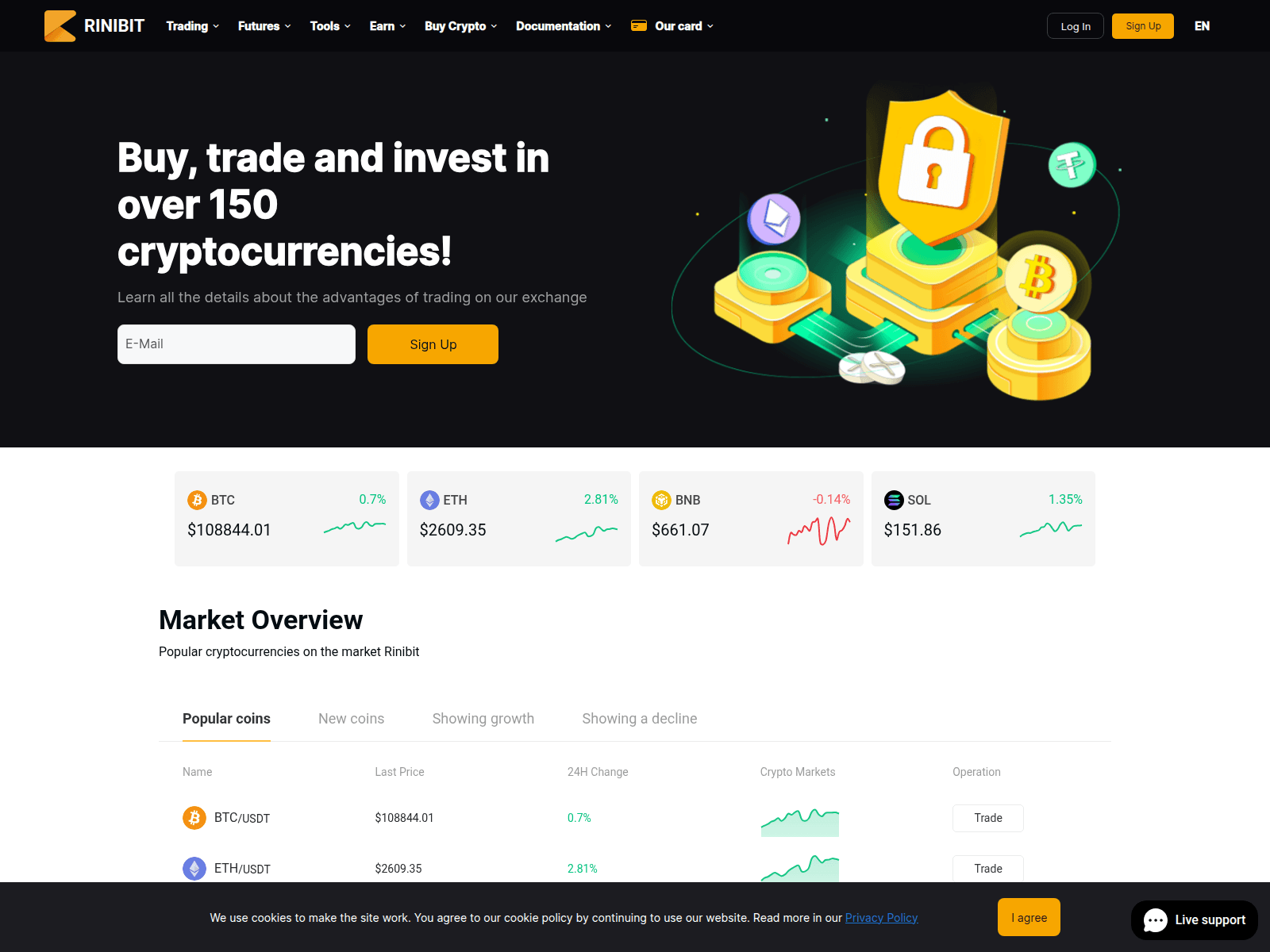 Screenshot of genybit.com