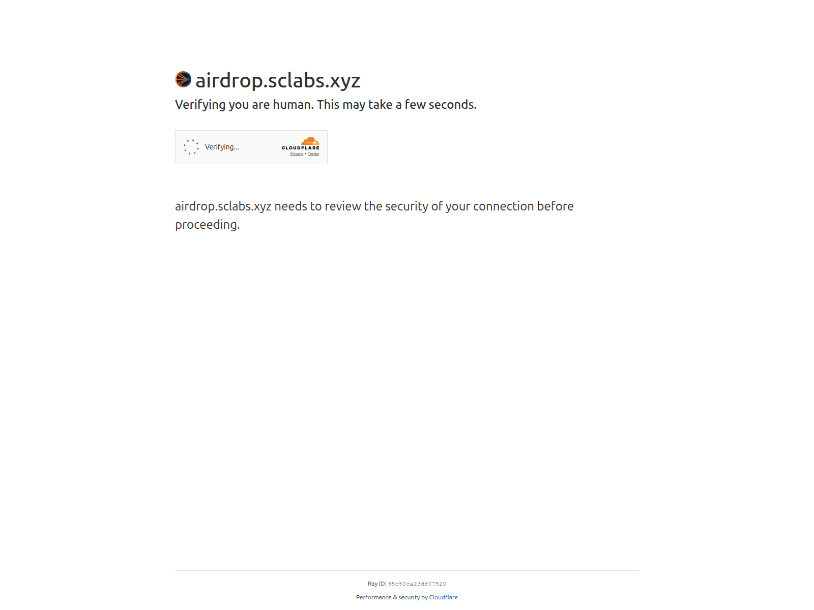 Screenshot of airdrop.sclabs.xyz
