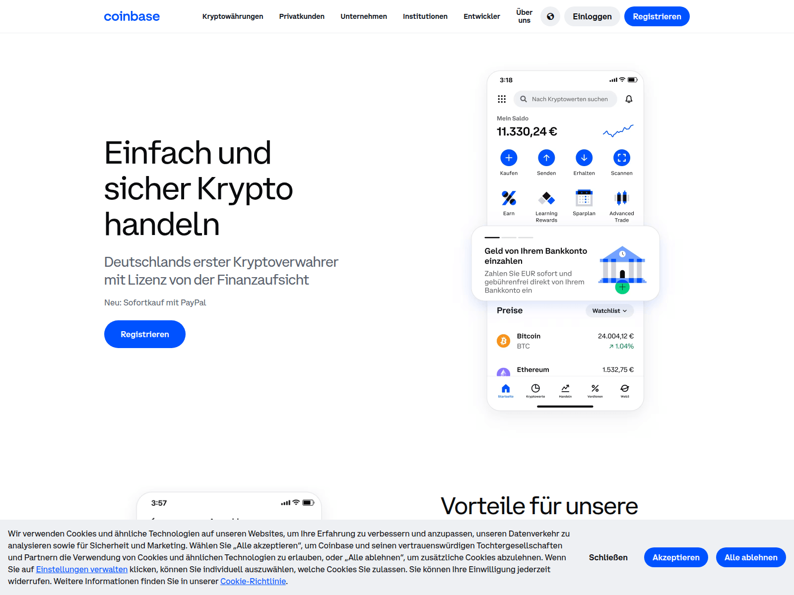 Screenshot of 34235k-coinbase.com