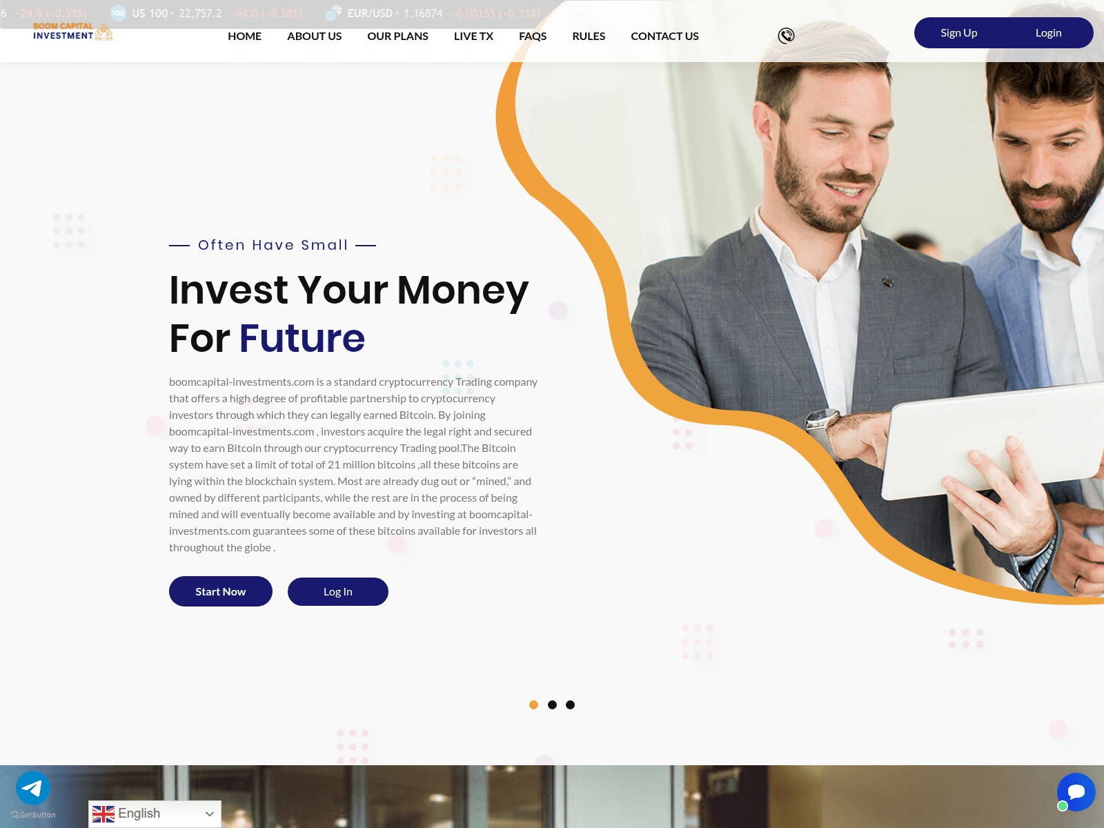Screenshot of boomcapital-investments.com