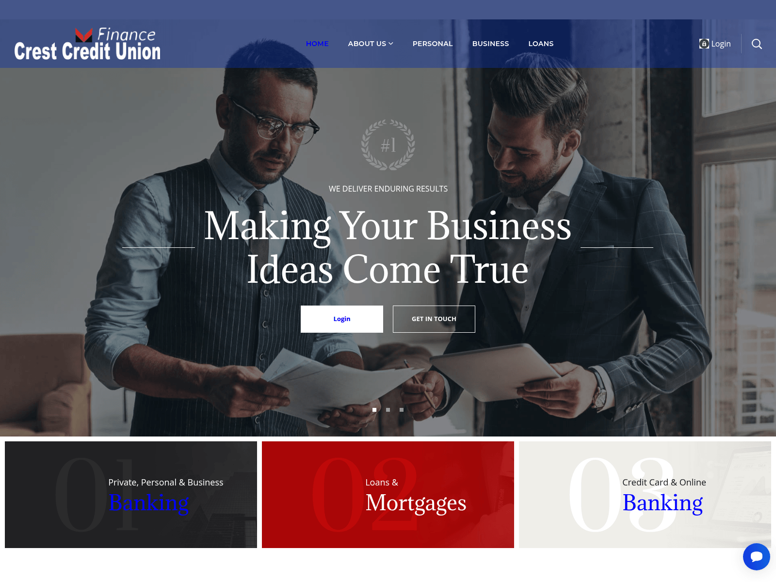 Screenshot of crestcrdtunion.com