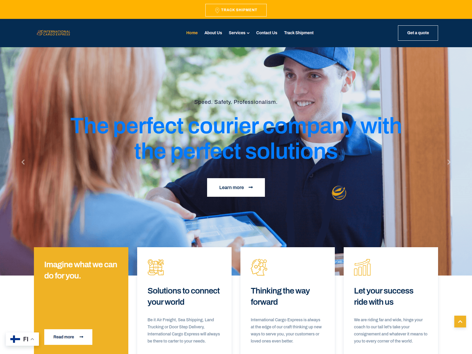 Screenshot of intlcargo-express.com
