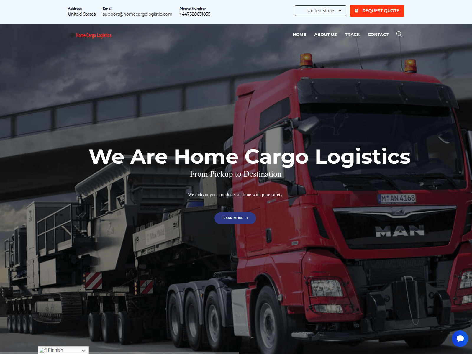 Screenshot of homecargologistic.com