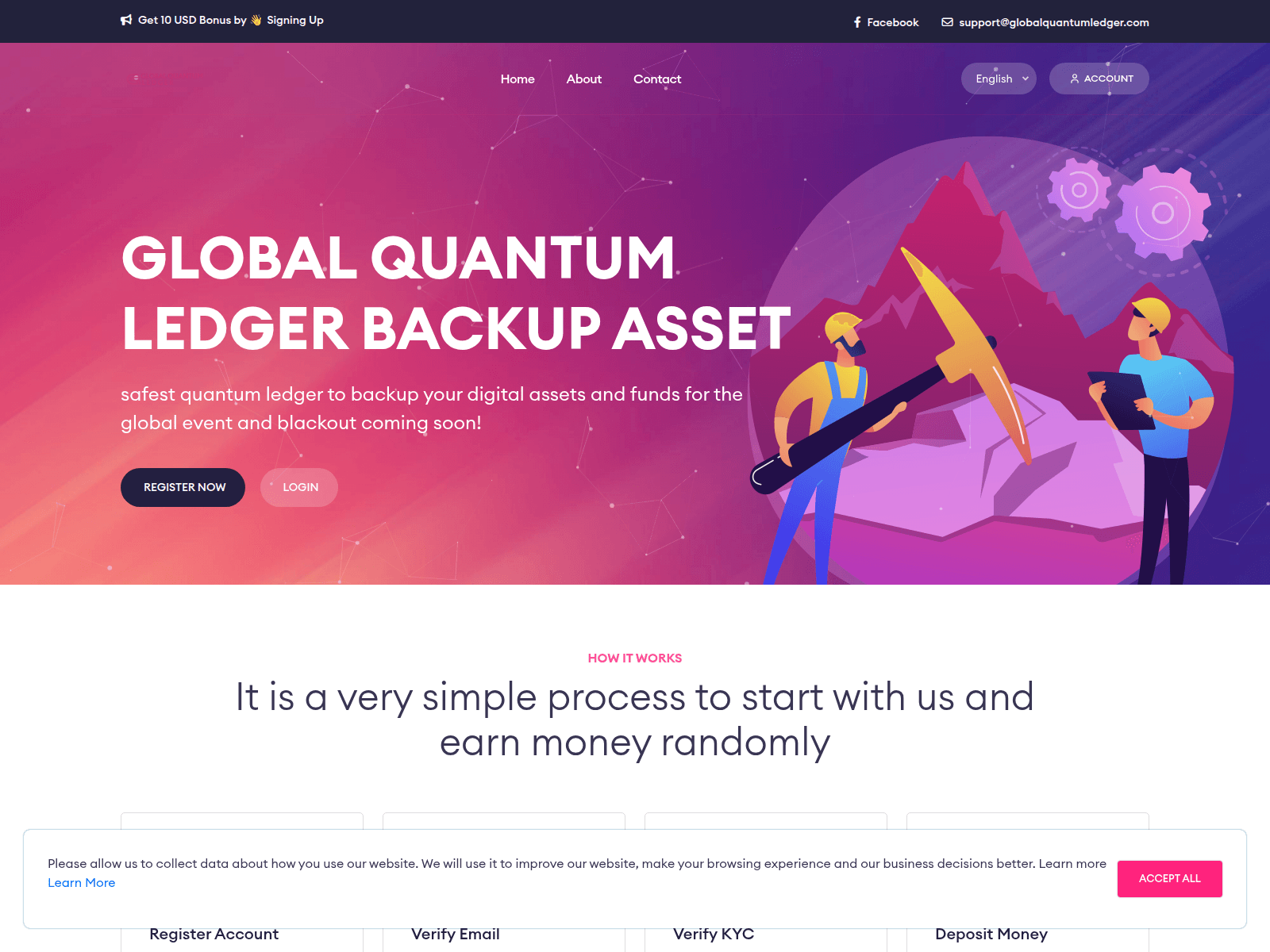 Screenshot of global-quantumledger.com