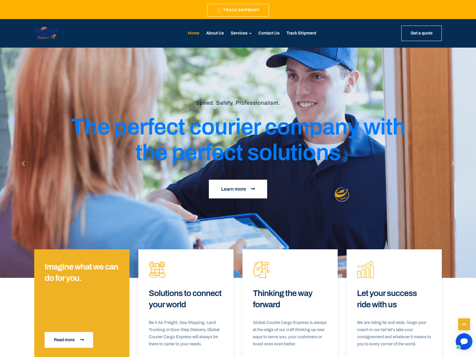 Screenshot of globalcouriercargoexpress.com.etherealtrustb.com