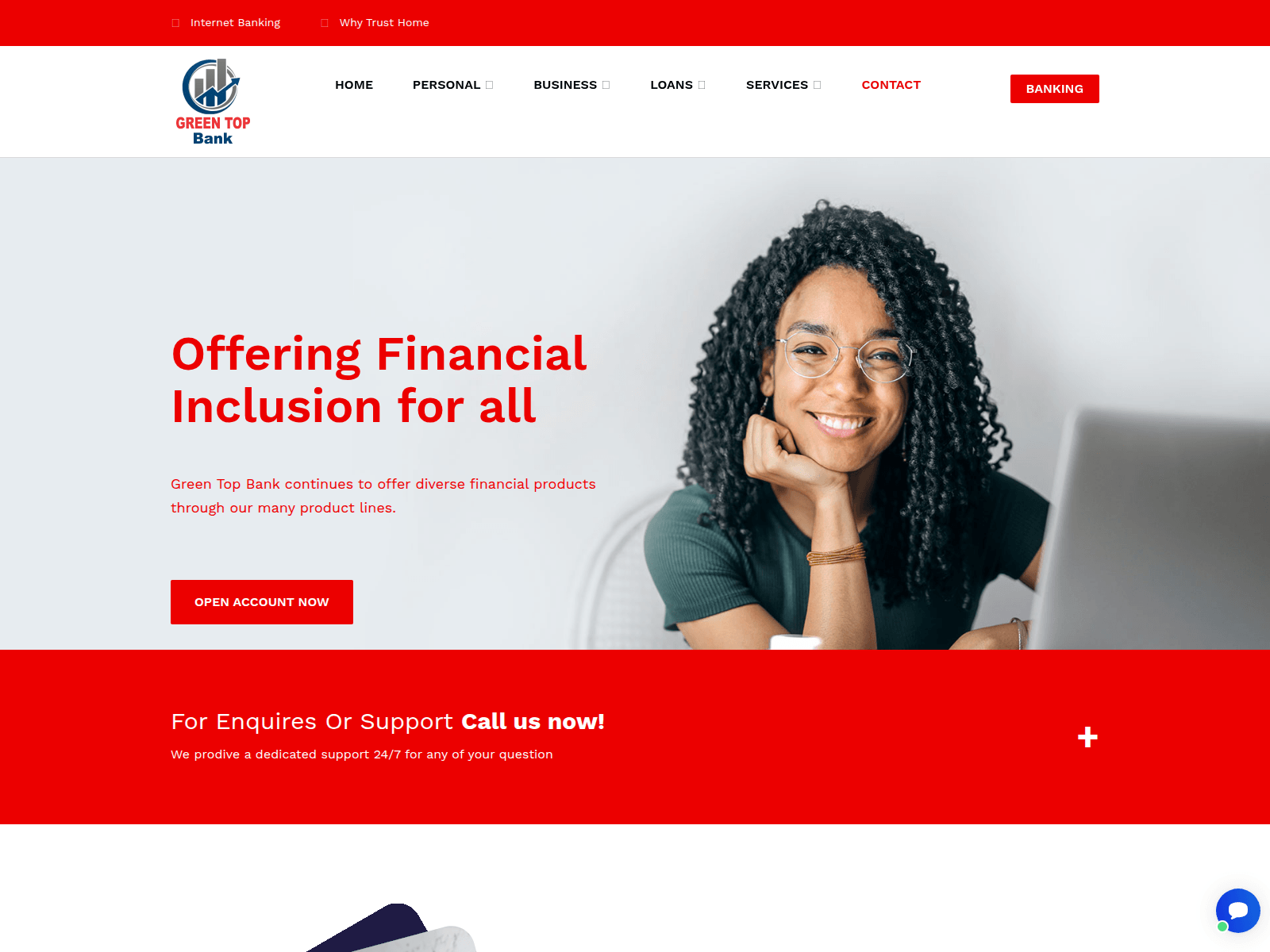 Screenshot of greentopb.com.firstcrdunion.com