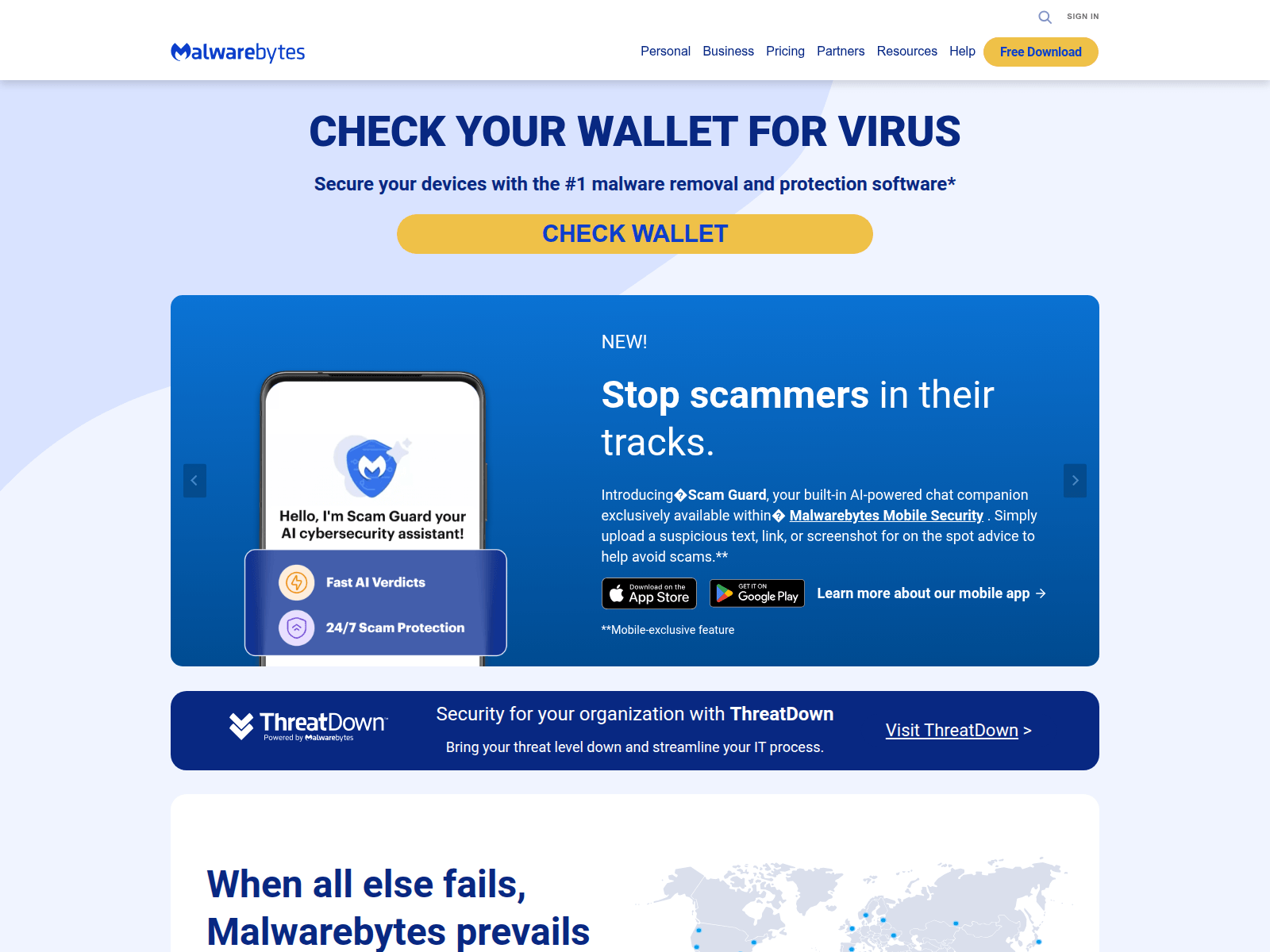 Screenshot of malwarebit-check.com
