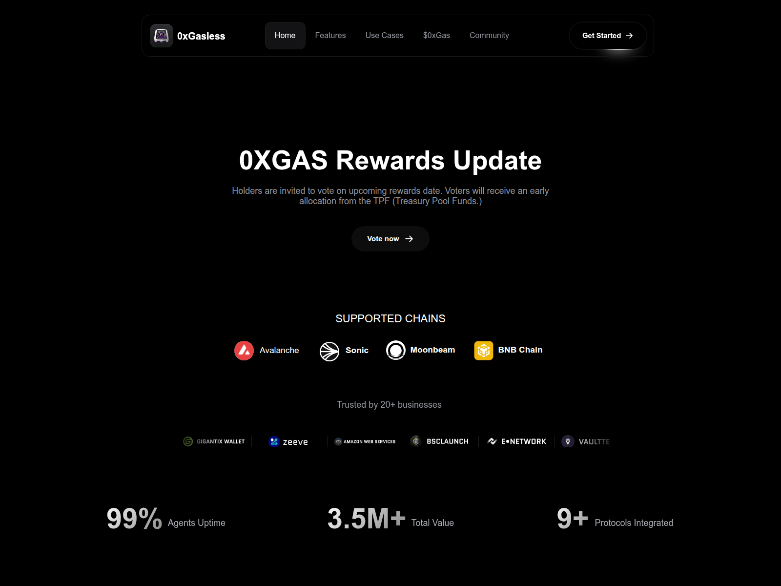 Screenshot of rewards-0xgasless.com
