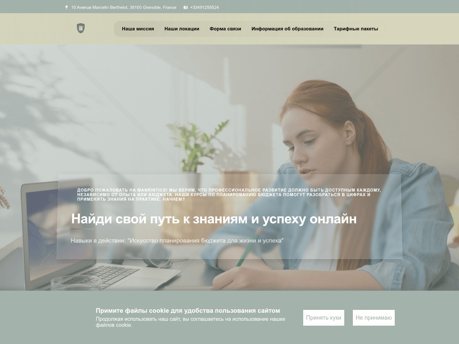 Forensic screenshot of manrintics.com