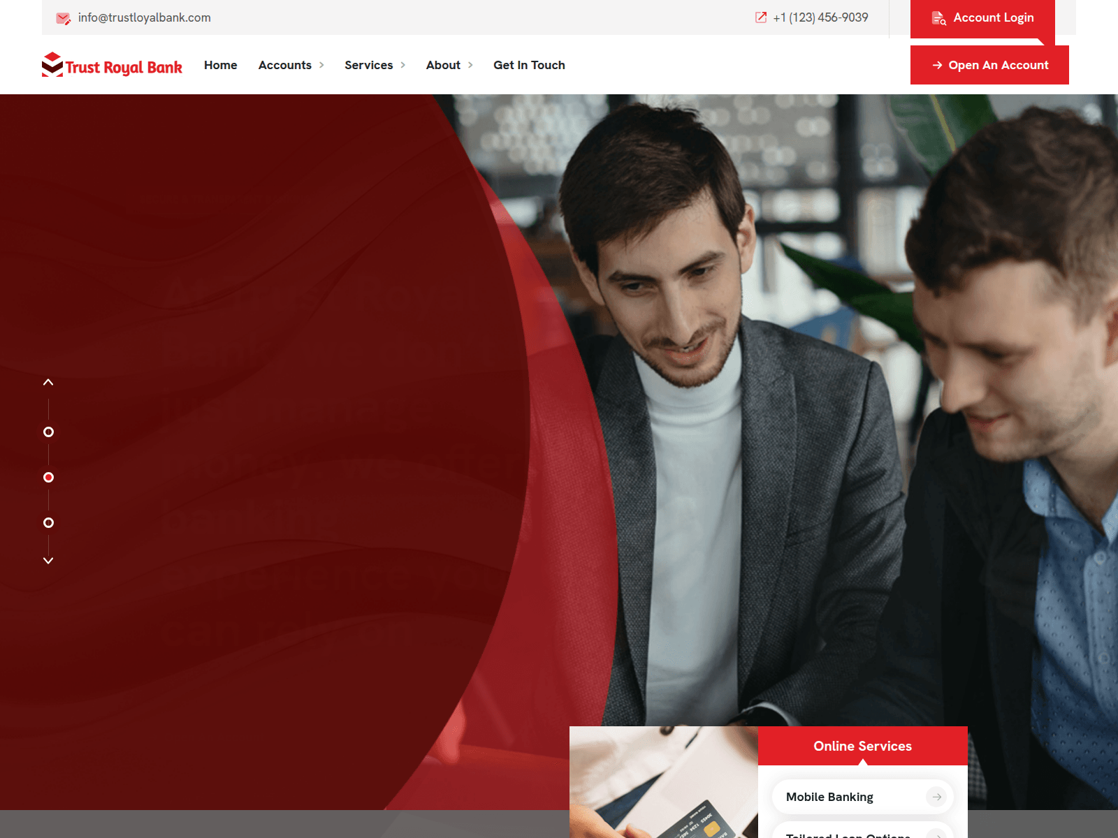 Screenshot of banksample.store.valerietech.site