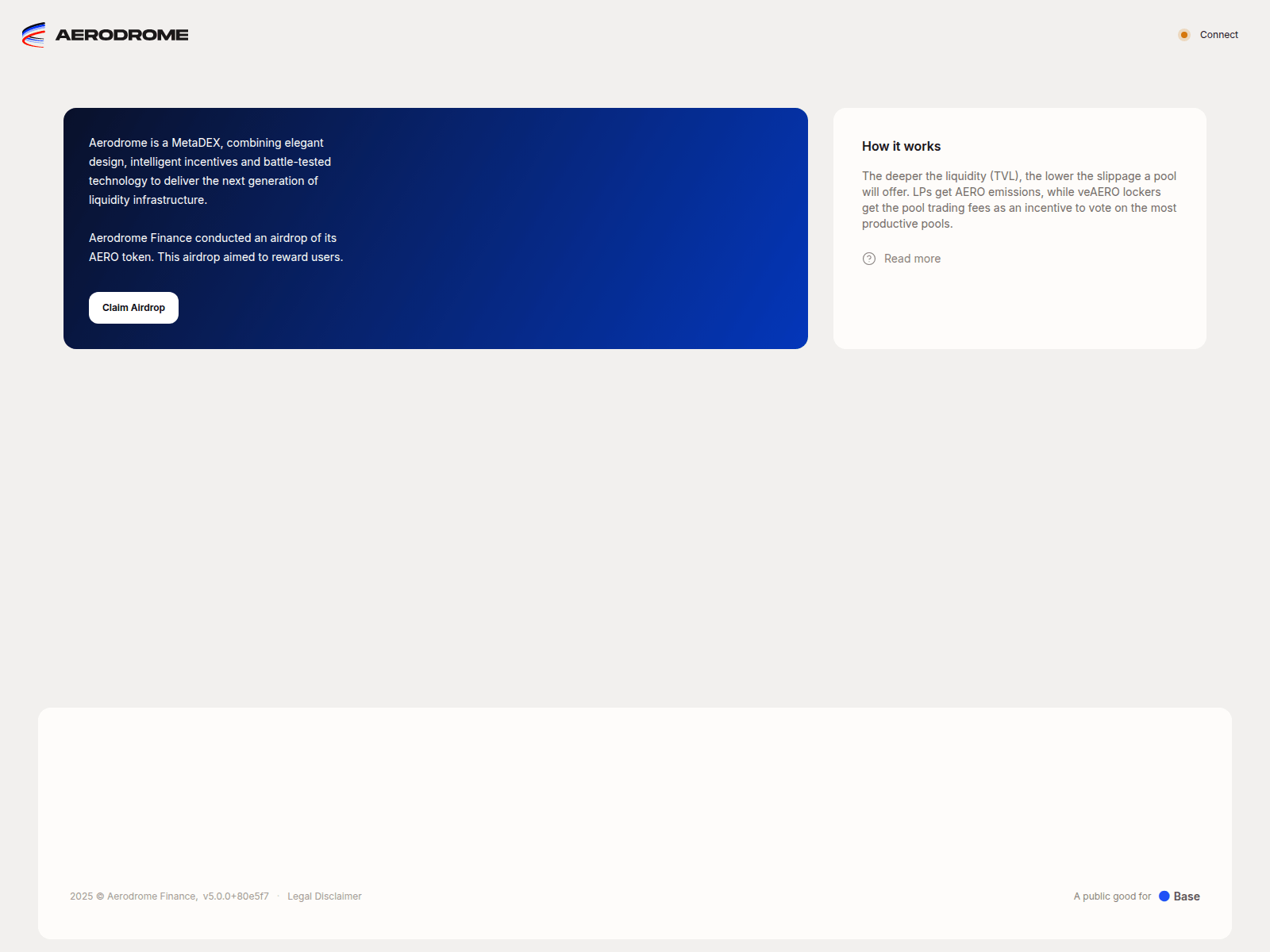 Screenshot of aerofinance.xyz