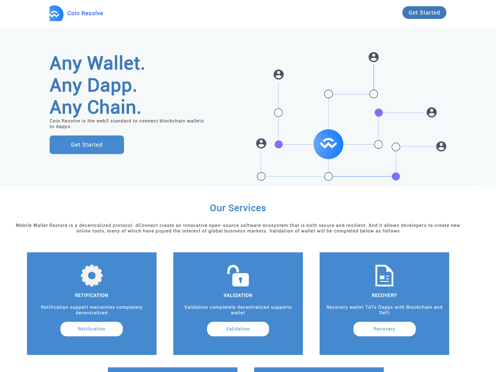 Screenshot of coinresolve.xyz