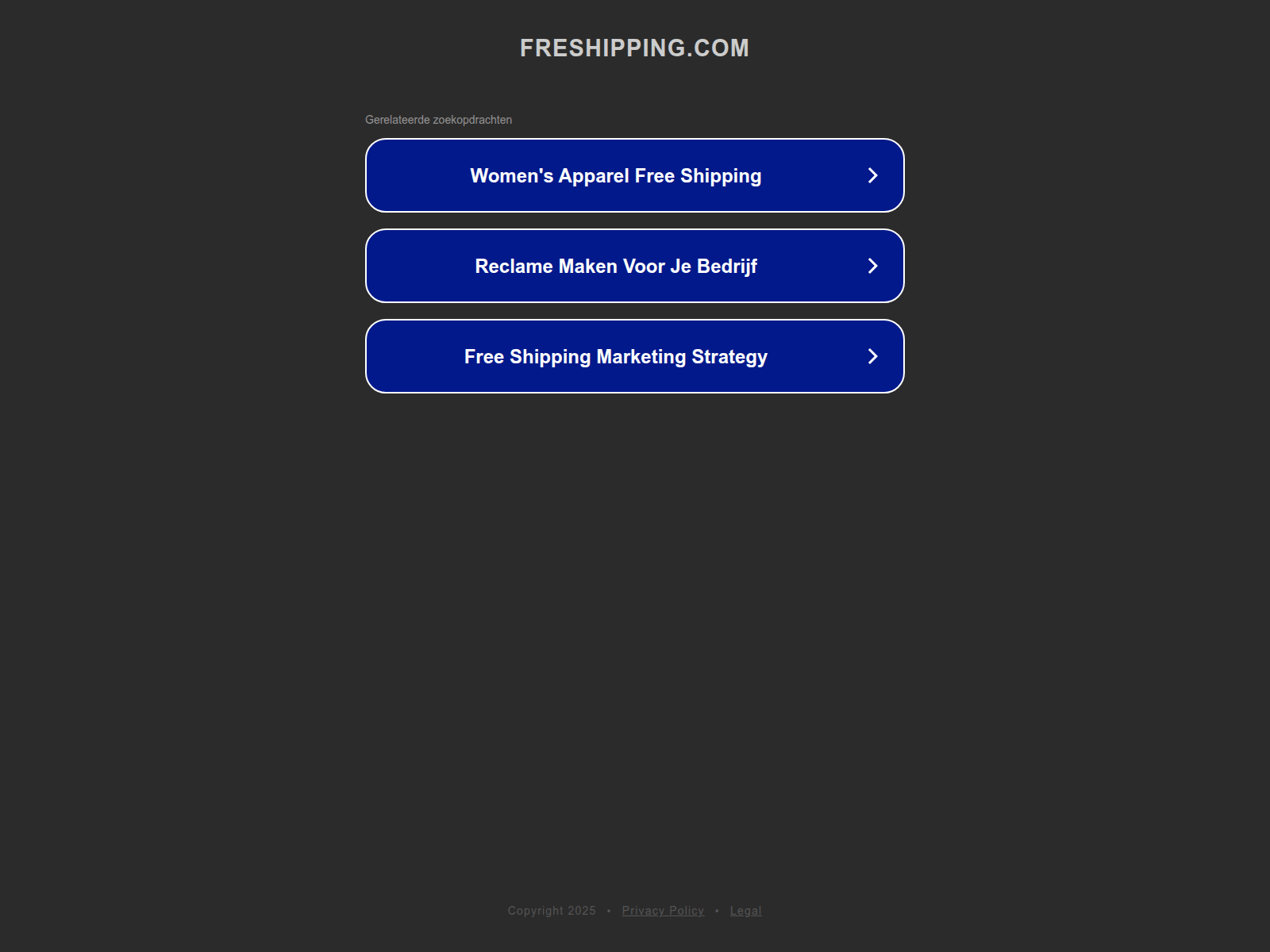 Captura de pantalla de freshipping.com