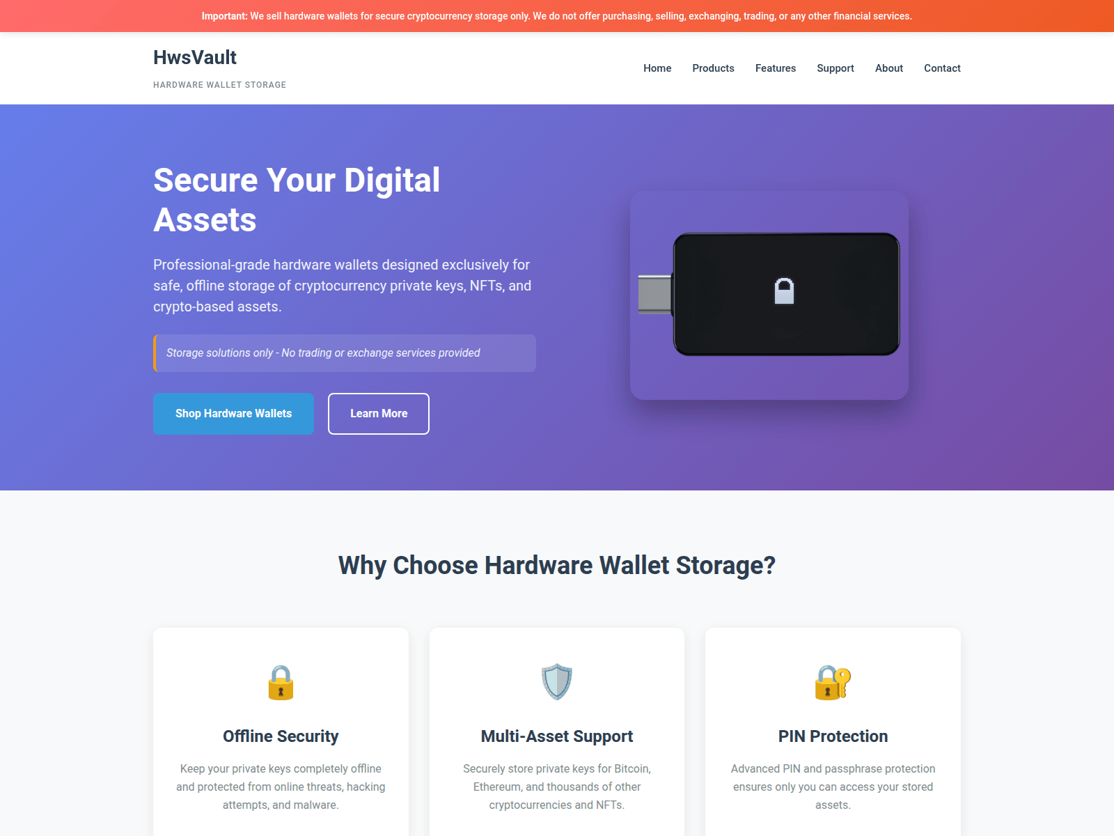 Screenshot of hwsvault.co.com