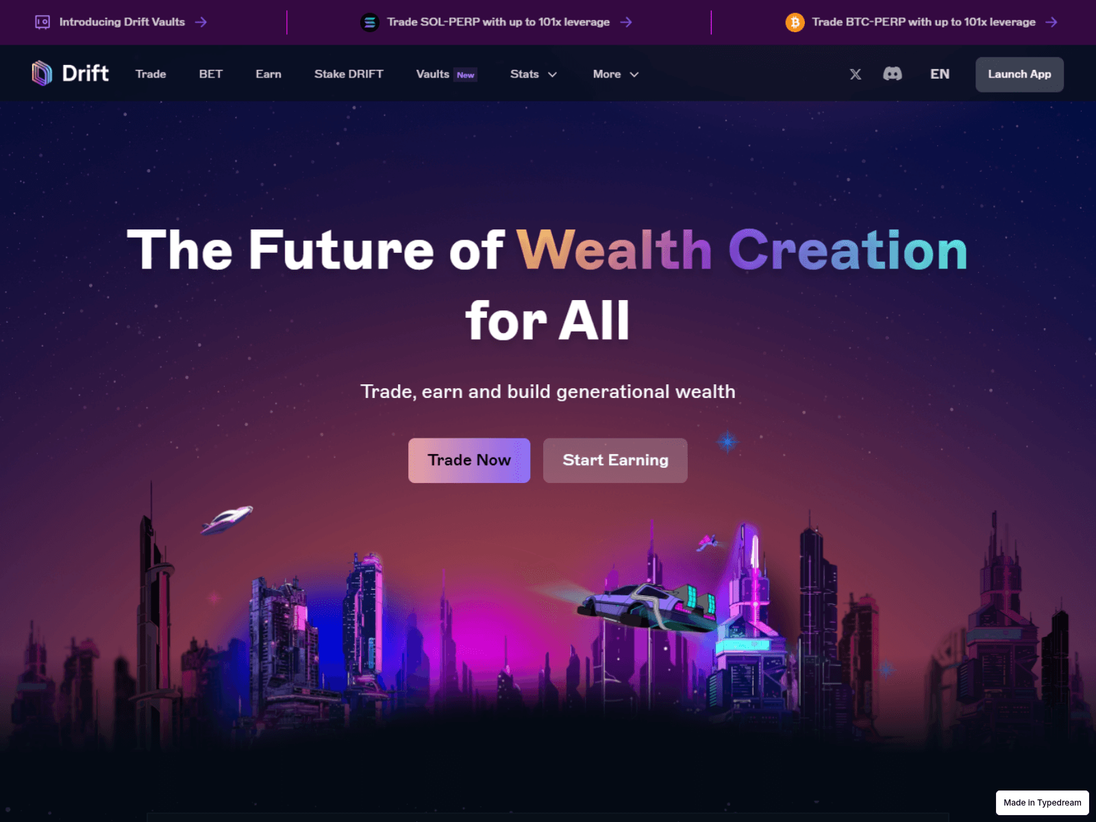 Screenshot of public-drift-protocol.typedream.app