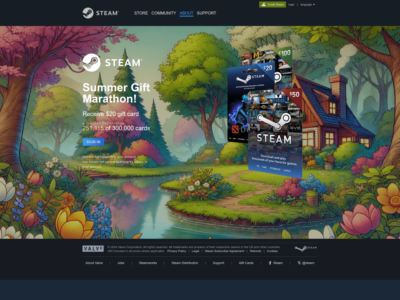 Screenshot of steamcommynitly.com