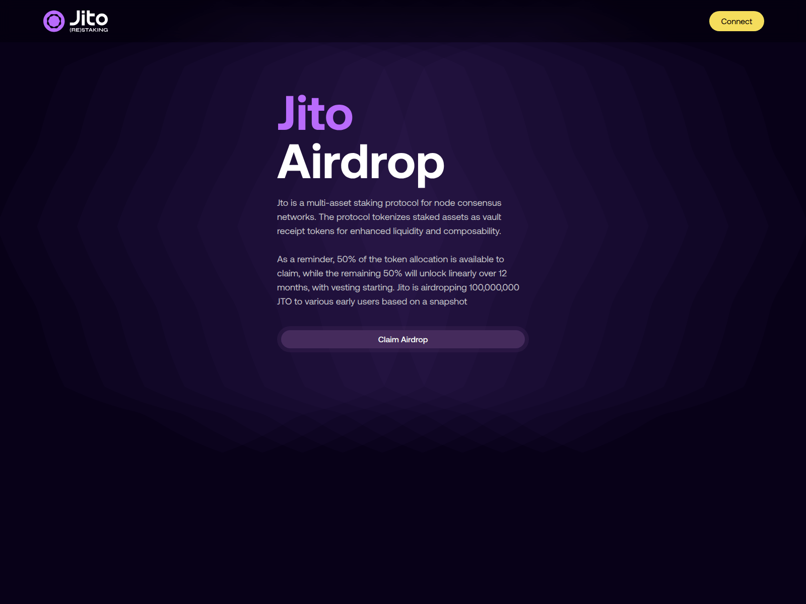 Screenshot of jto.claimportal.live