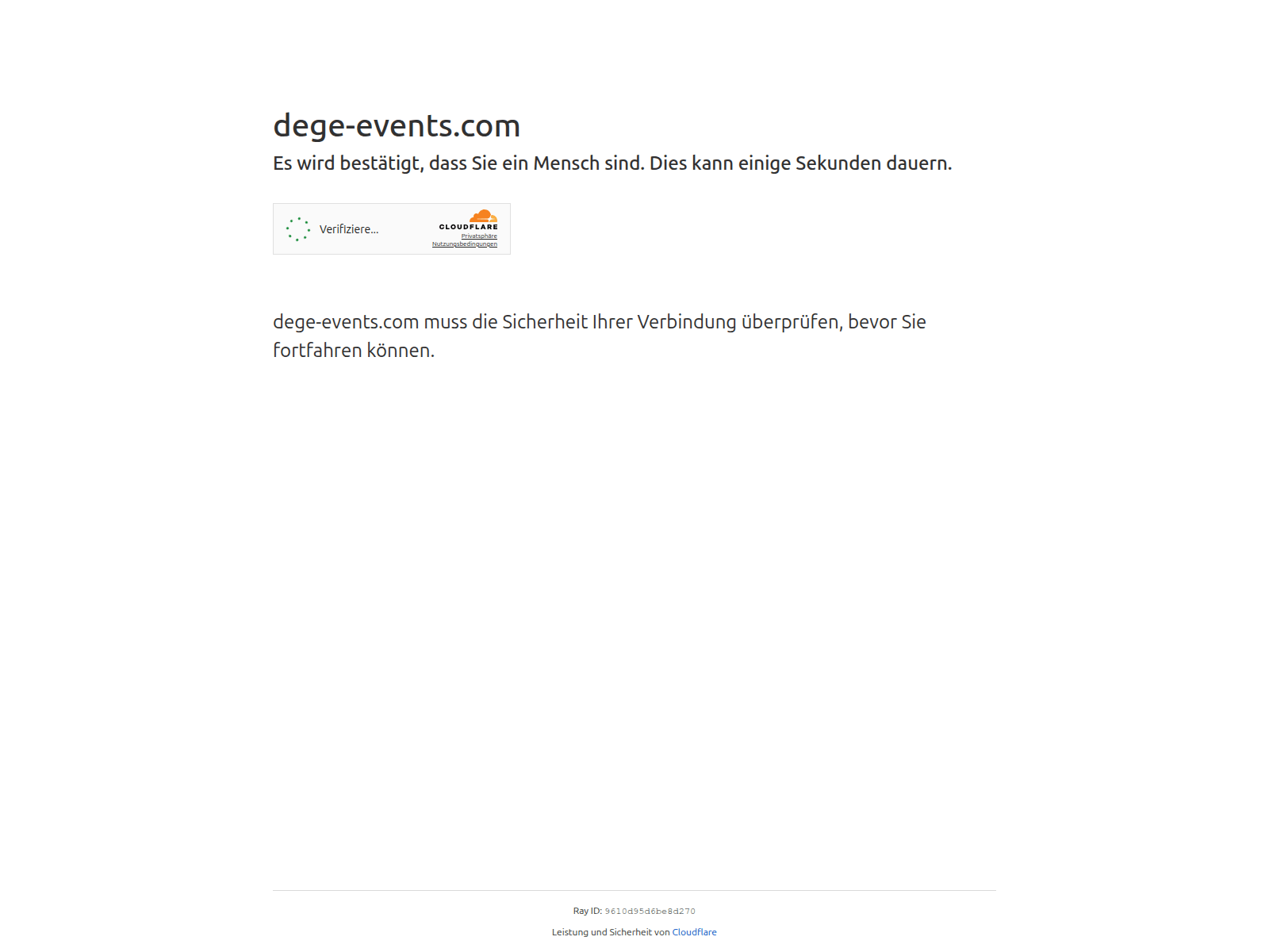 Screenshot of dege-events.com