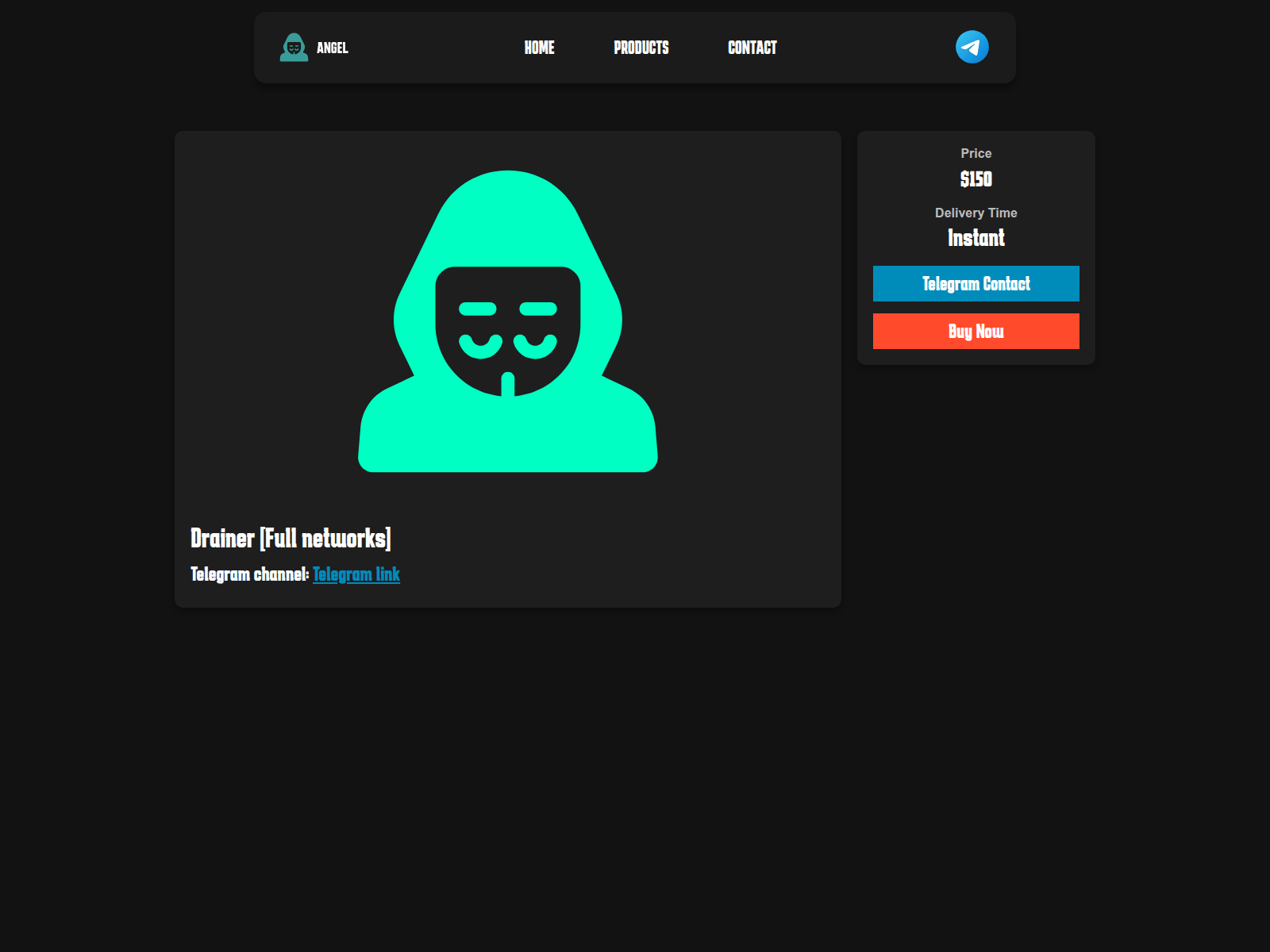 Screenshot of angel-script.com