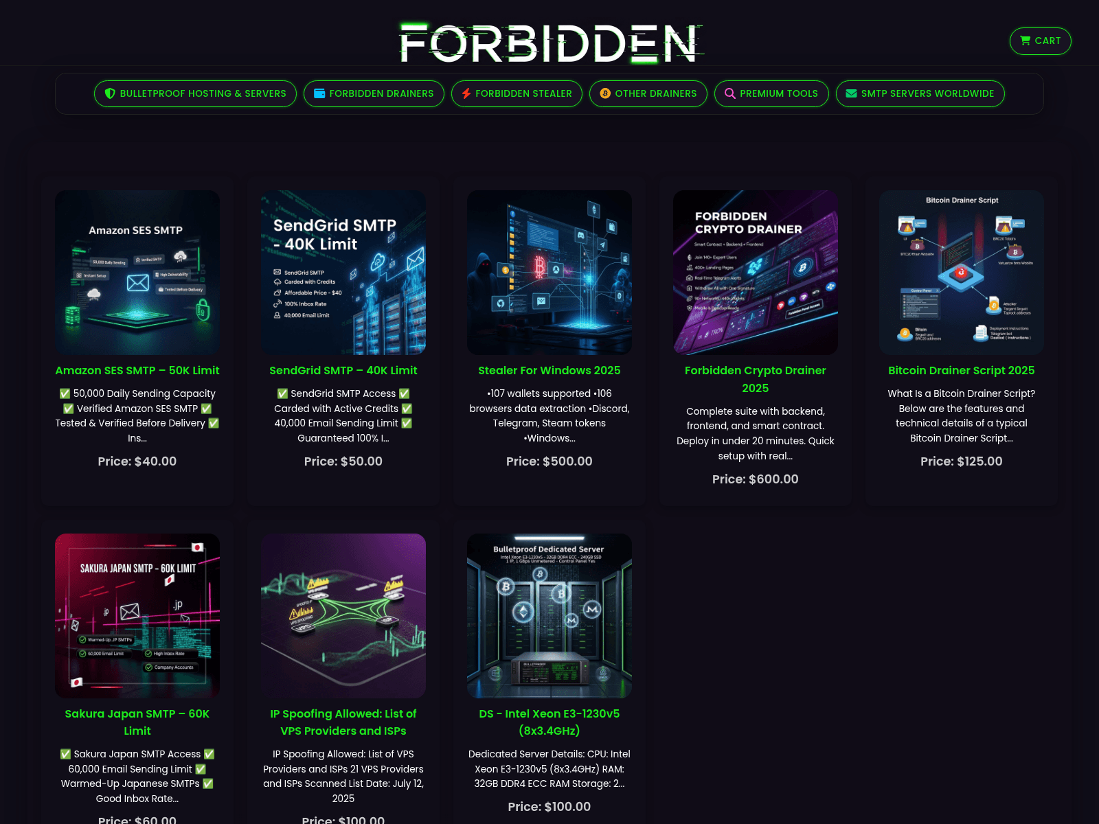 Screenshot of forbidden.my