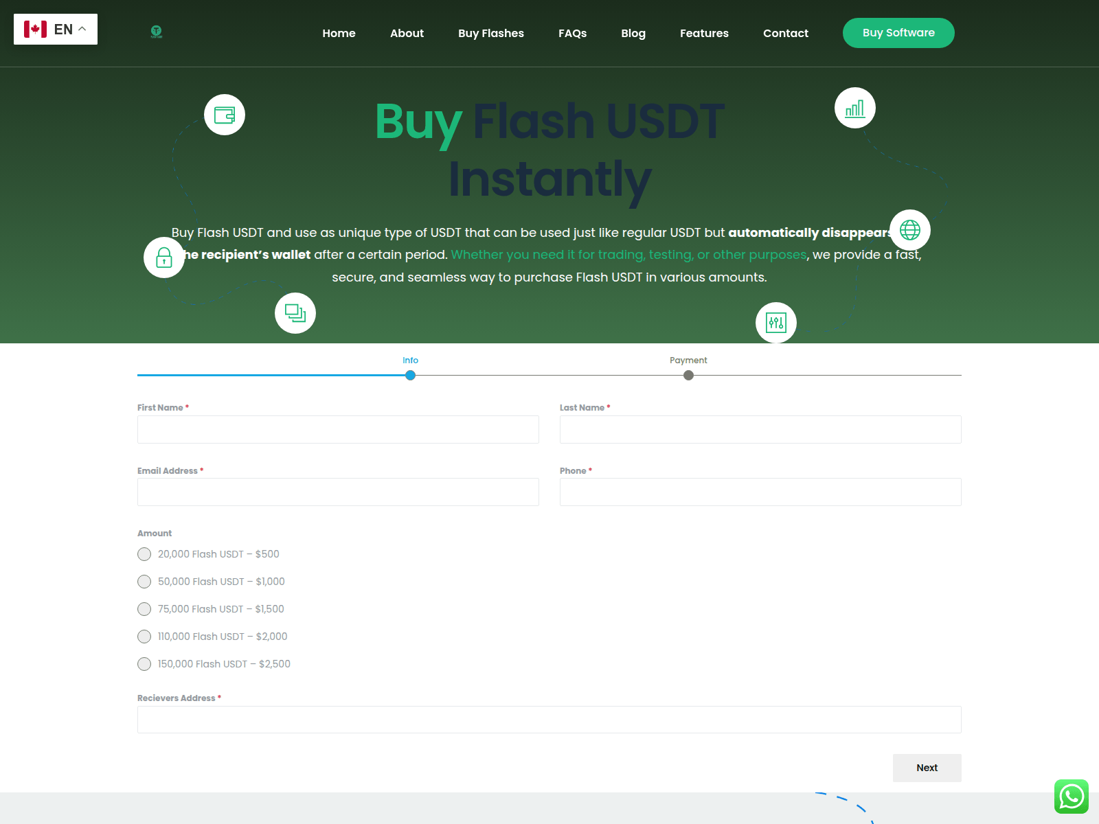 Screenshot of buy-flashusdt.com
