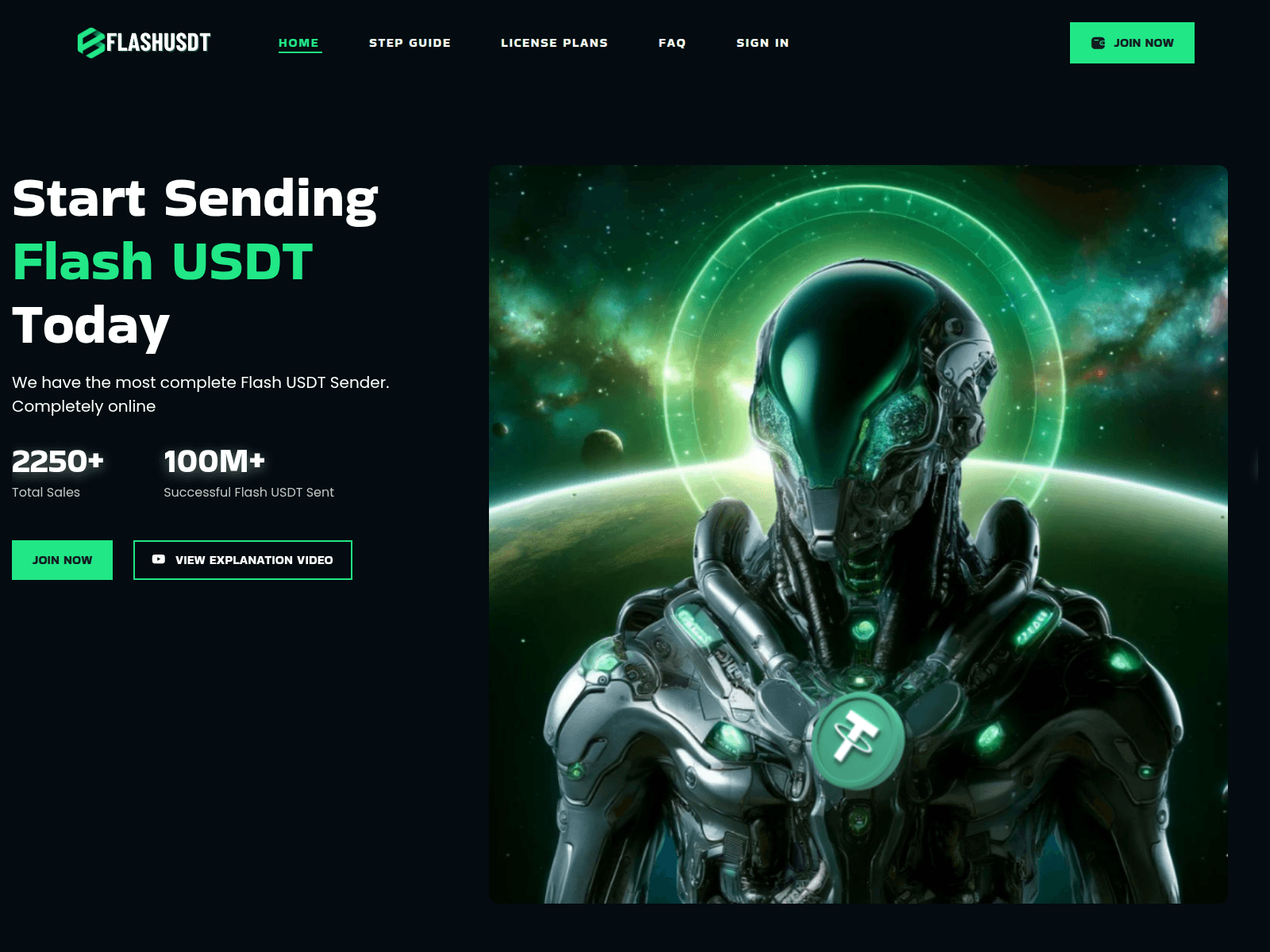 Screenshot of flashusdt.net