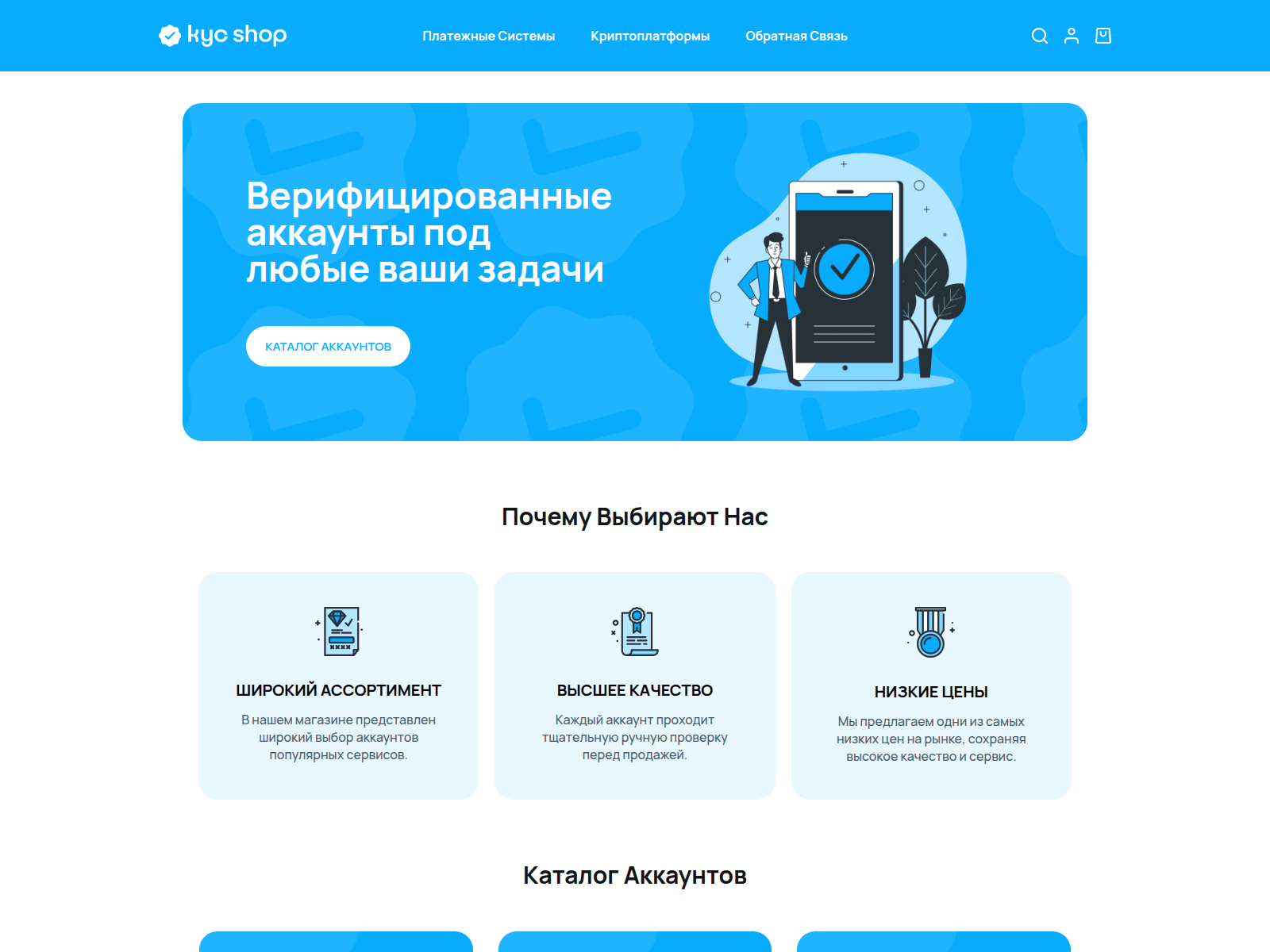 Screenshot of kyc-shop.com