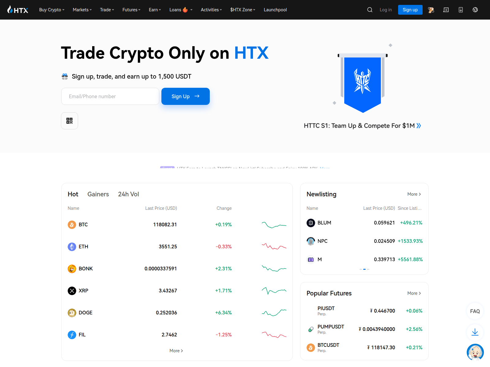 Screenshot of htx.co.zw