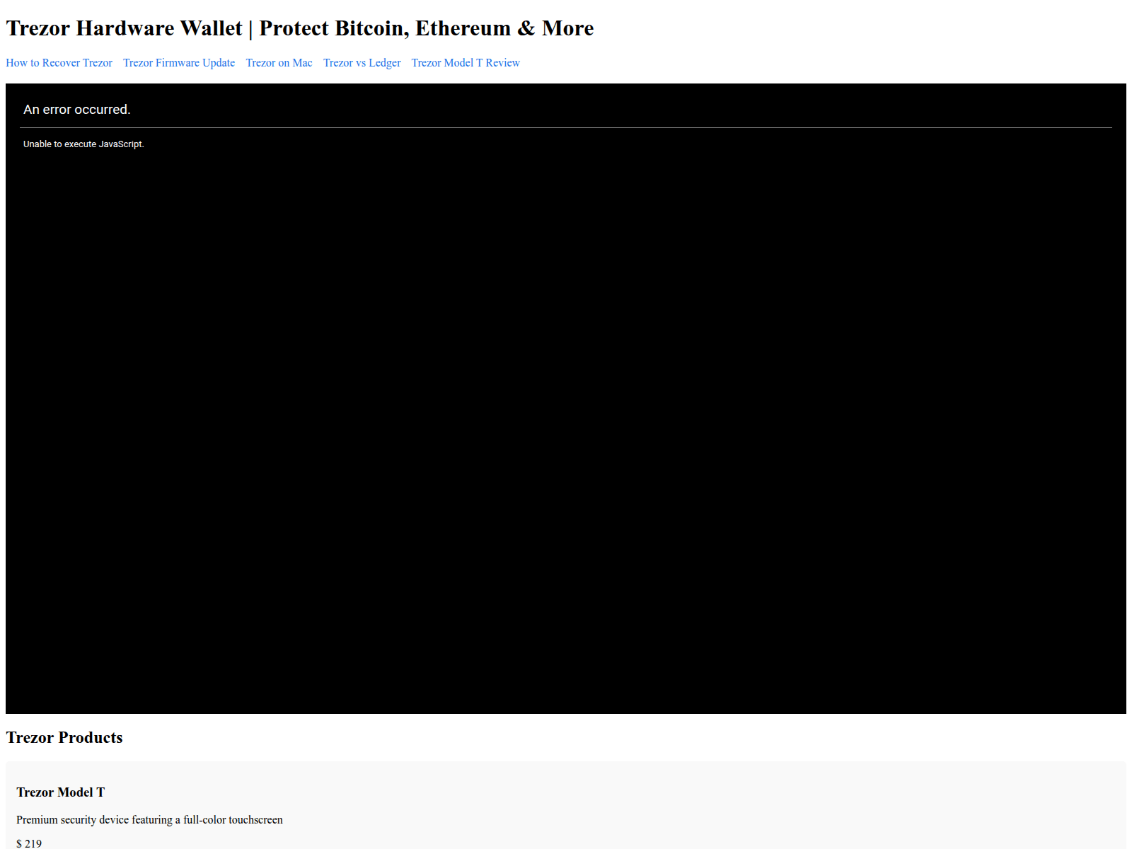 Screenshot of en.trzor.us