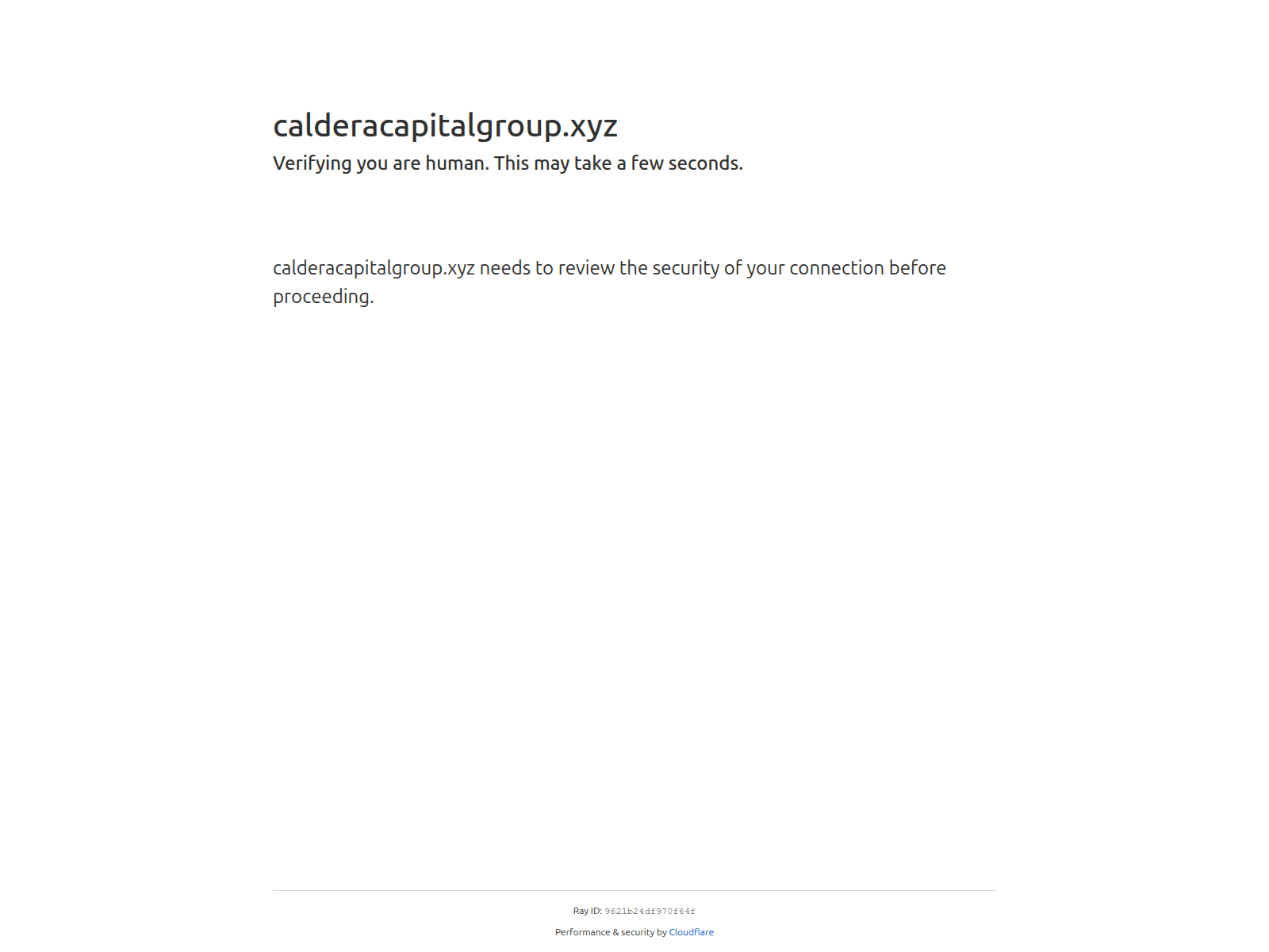 Screenshot of calderacapitalgroup.xyz