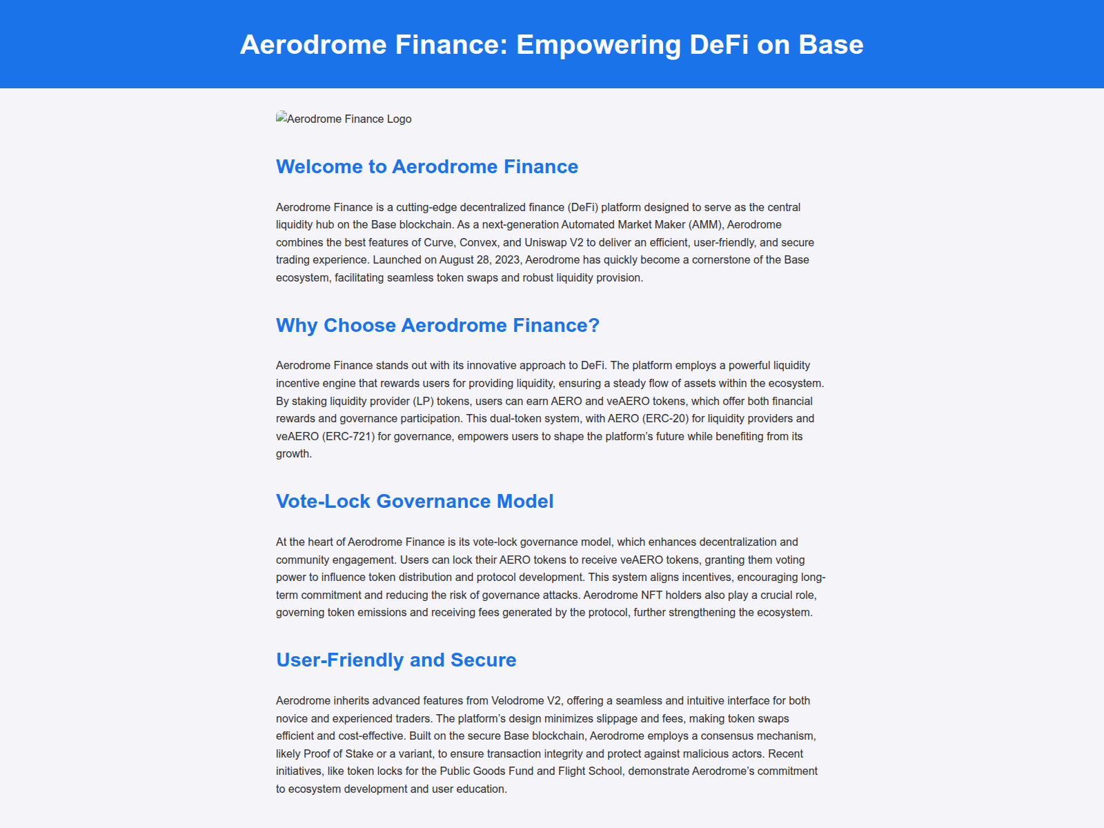 Screenshot of aerodrome.onrender.com