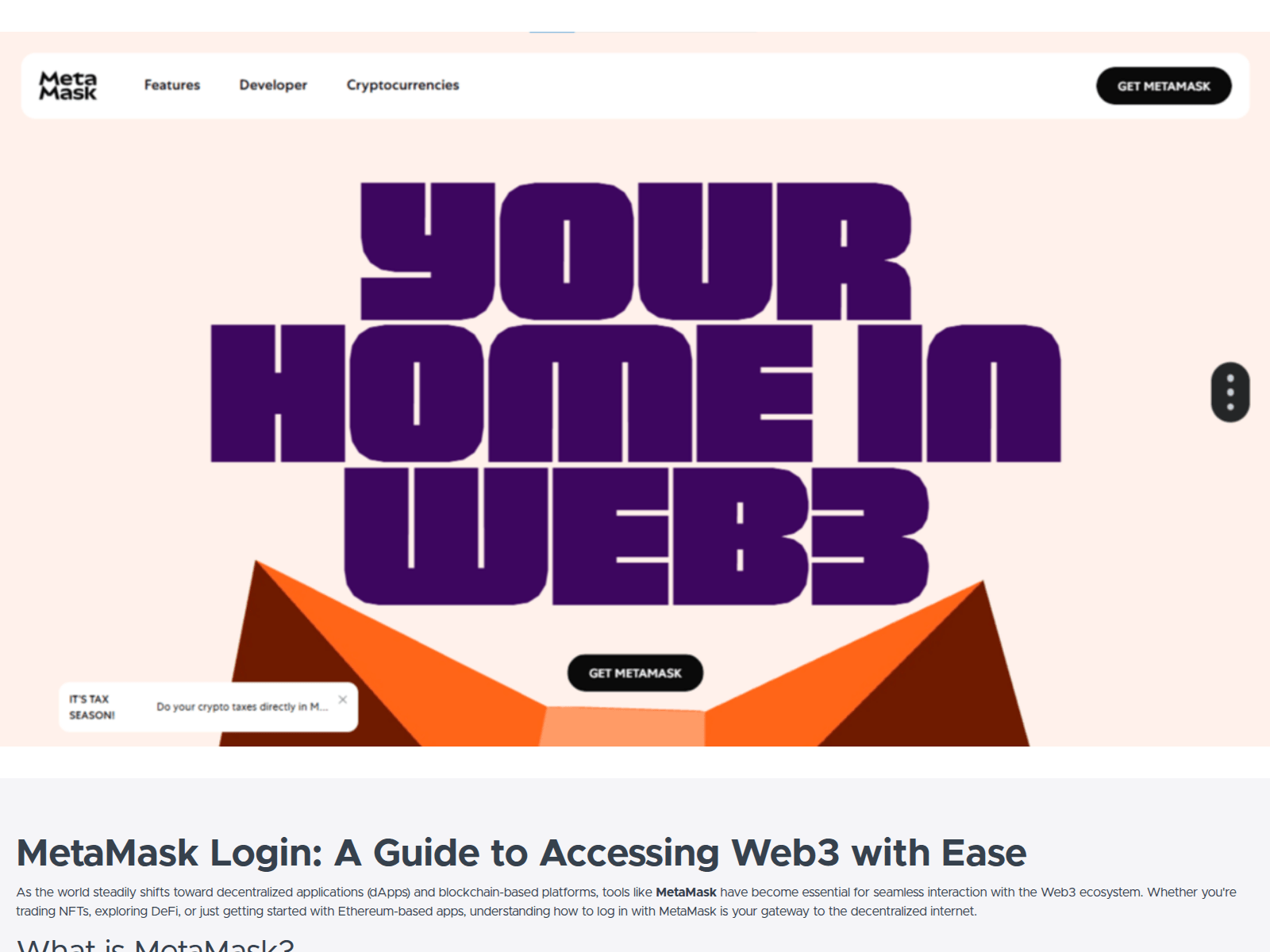 Forensic screenshot of a-portal-metamask.teachable.com