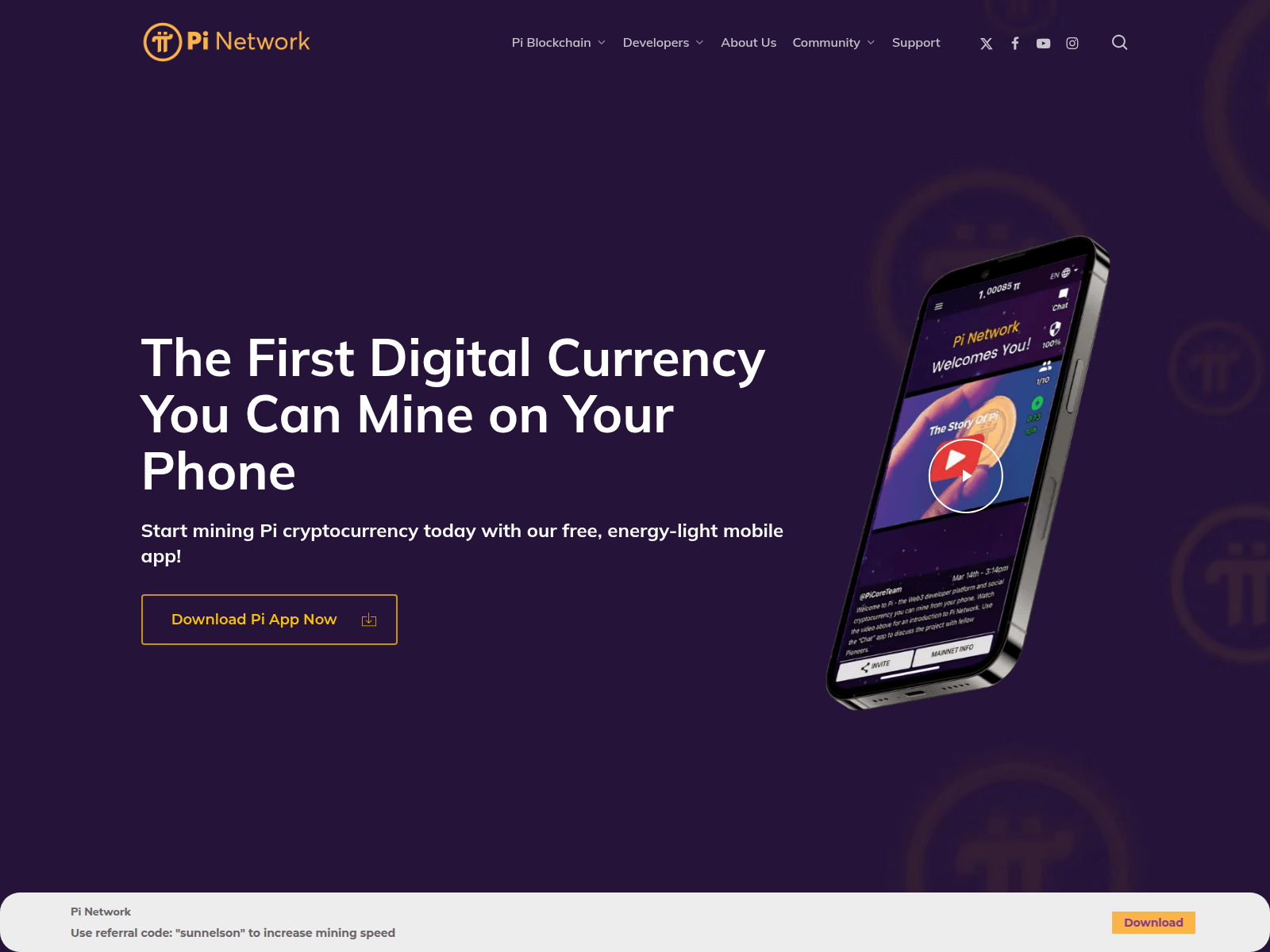 Screenshot of pinetmoney.com