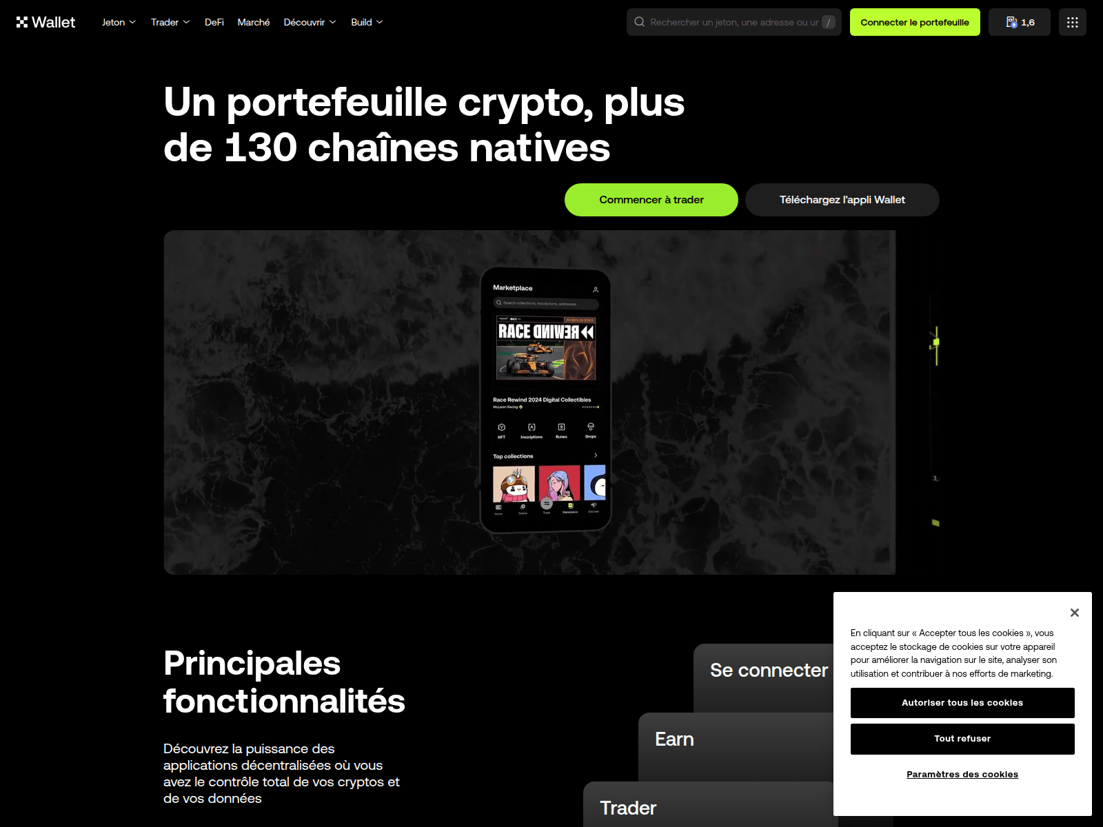 Screenshot of web3.okx.cab