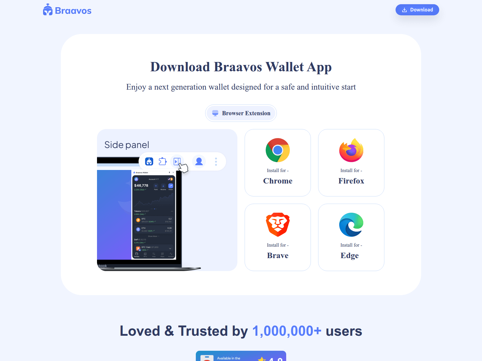 Screenshot of braavos.store