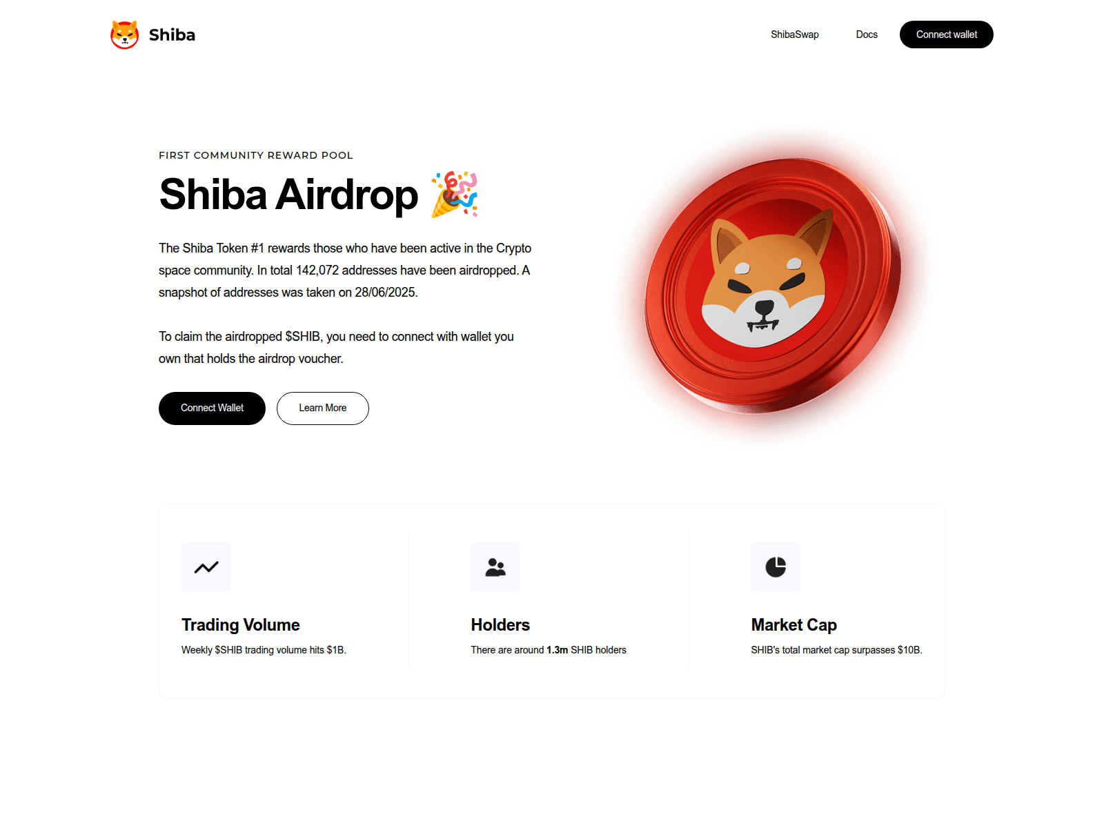 Screenshot of shib-mainnet.xyz