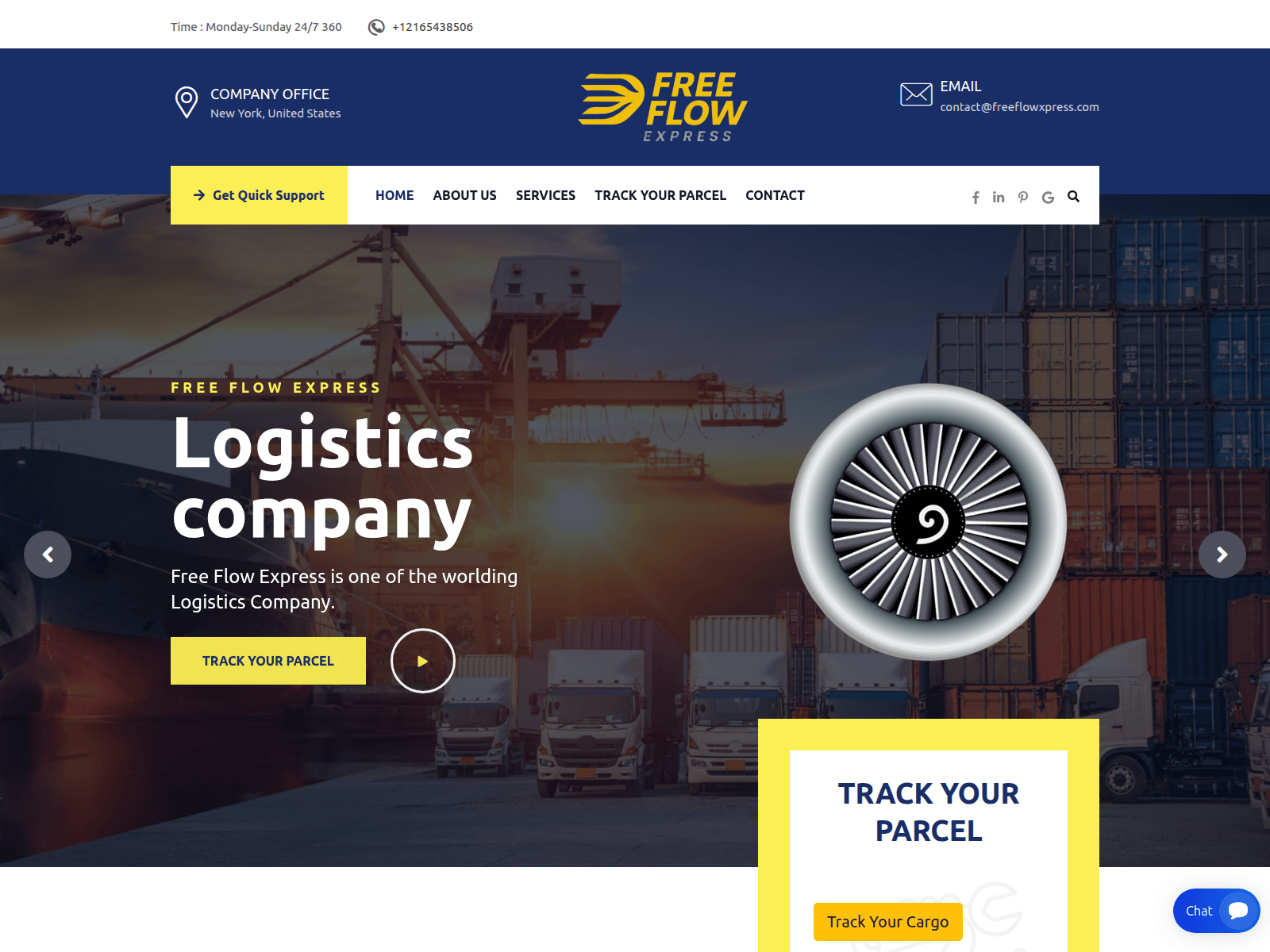 Screenshot of freeflowxpress.com