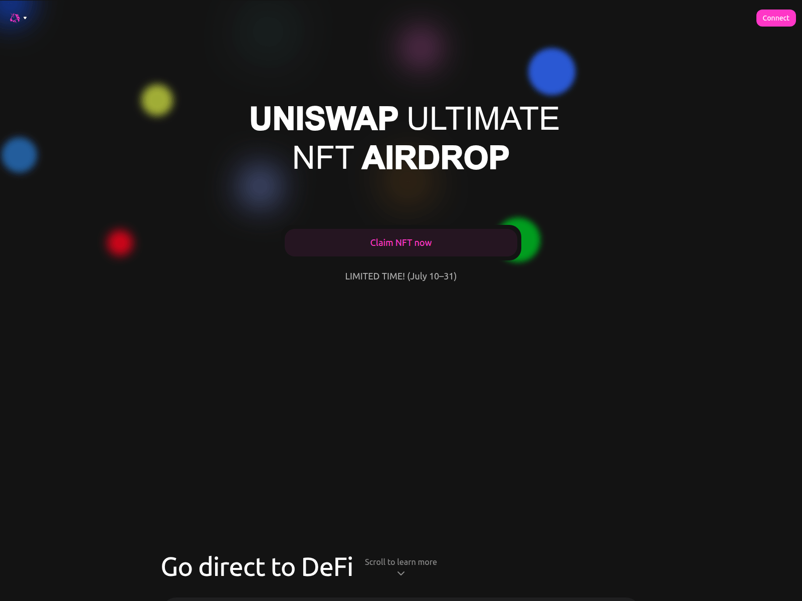 Forensic screenshot of uniswap.ethdrop.app