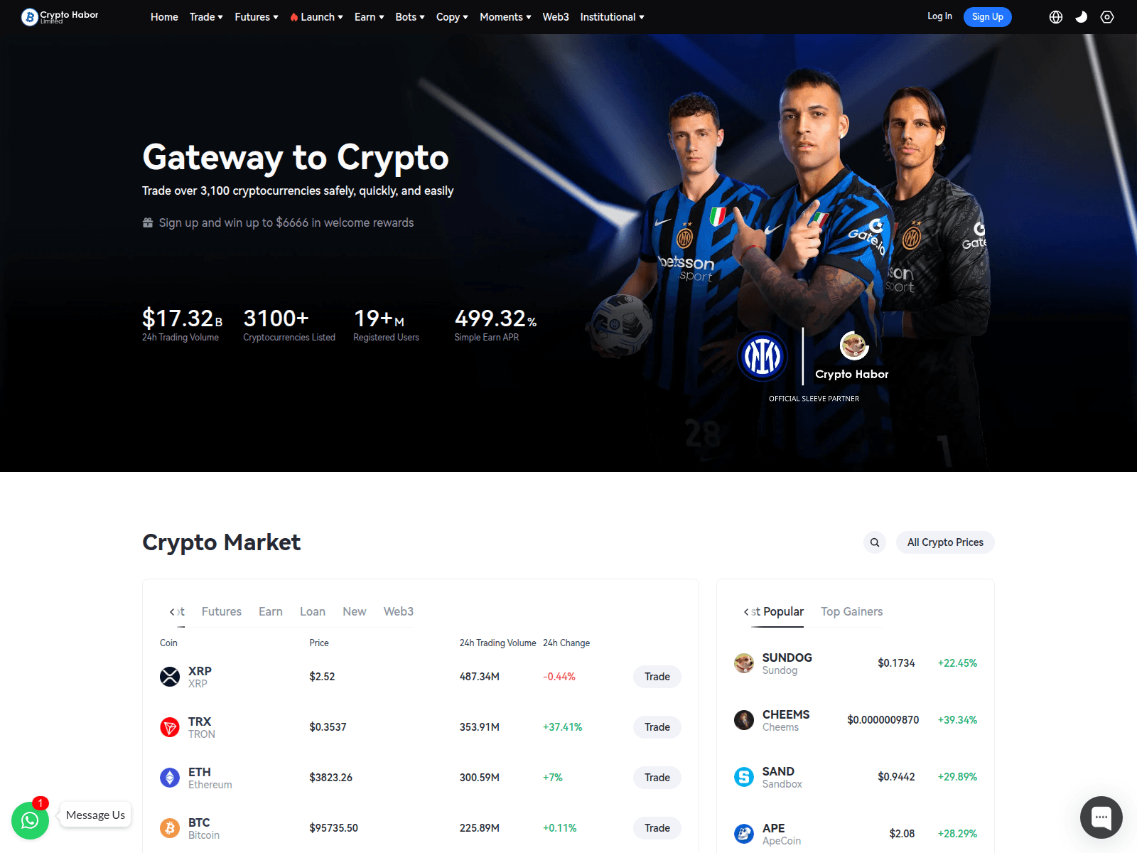 Screenshot of cryptohaborltd.com