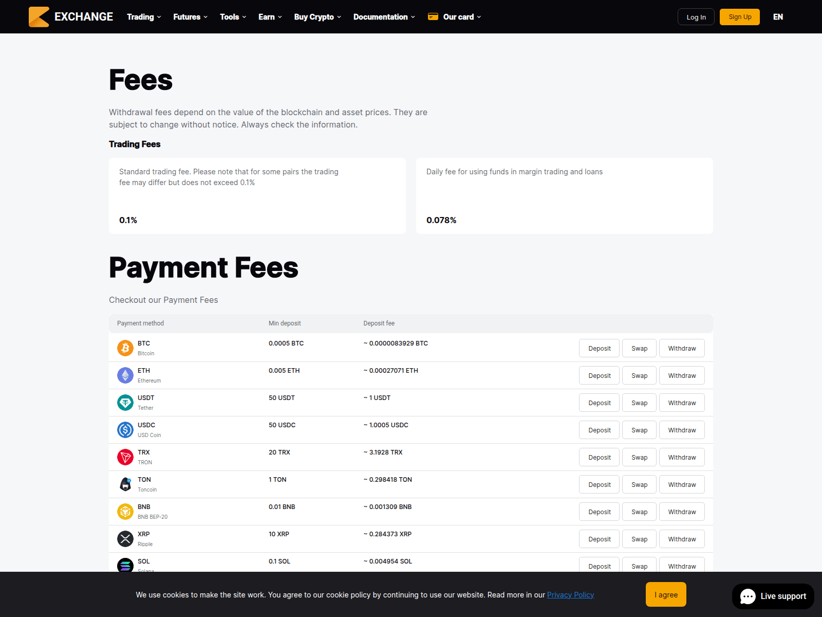 Screenshot of solunexbit.com