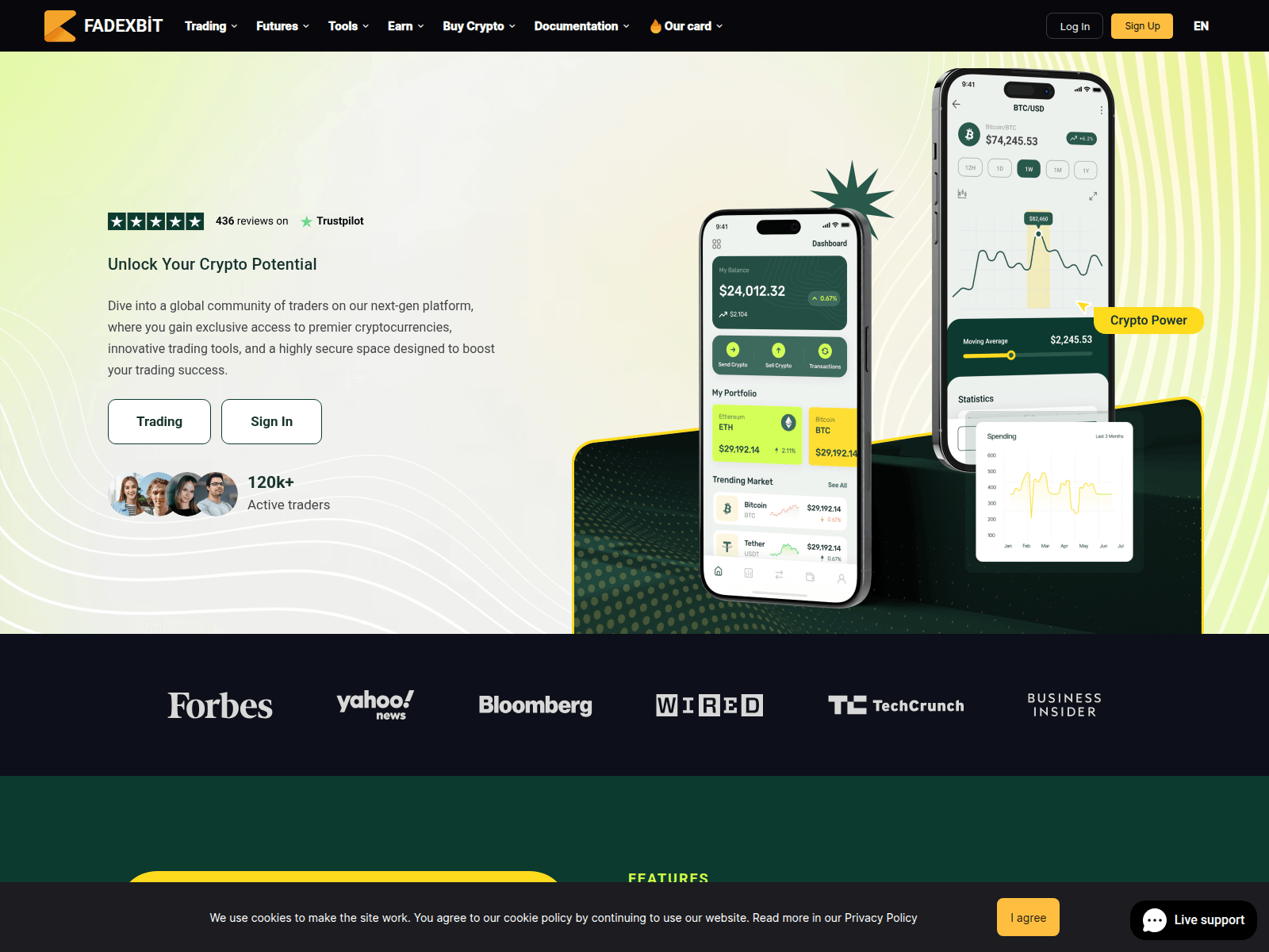 Forensic screenshot of fadexbit.com